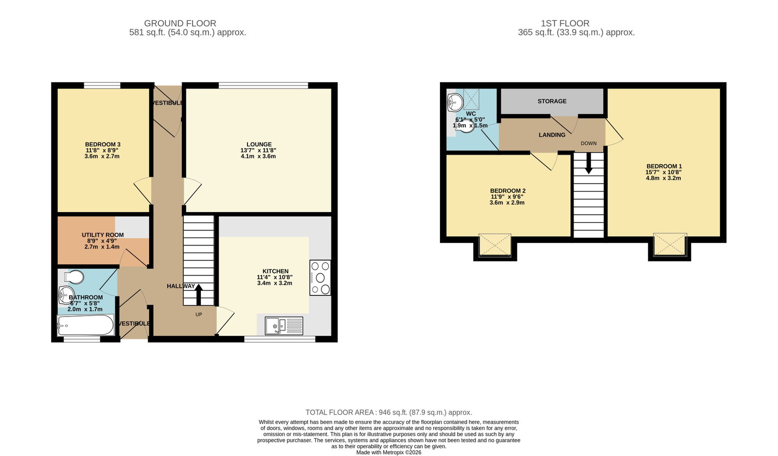4, Lingapund, Shetland floorplan