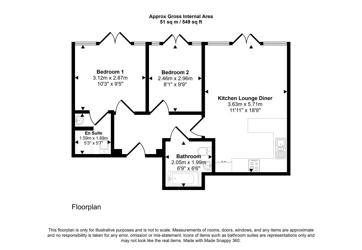 Flat 27 Butterfield House, Berber Parade, Charlton, London, SE18 4GA floorplan