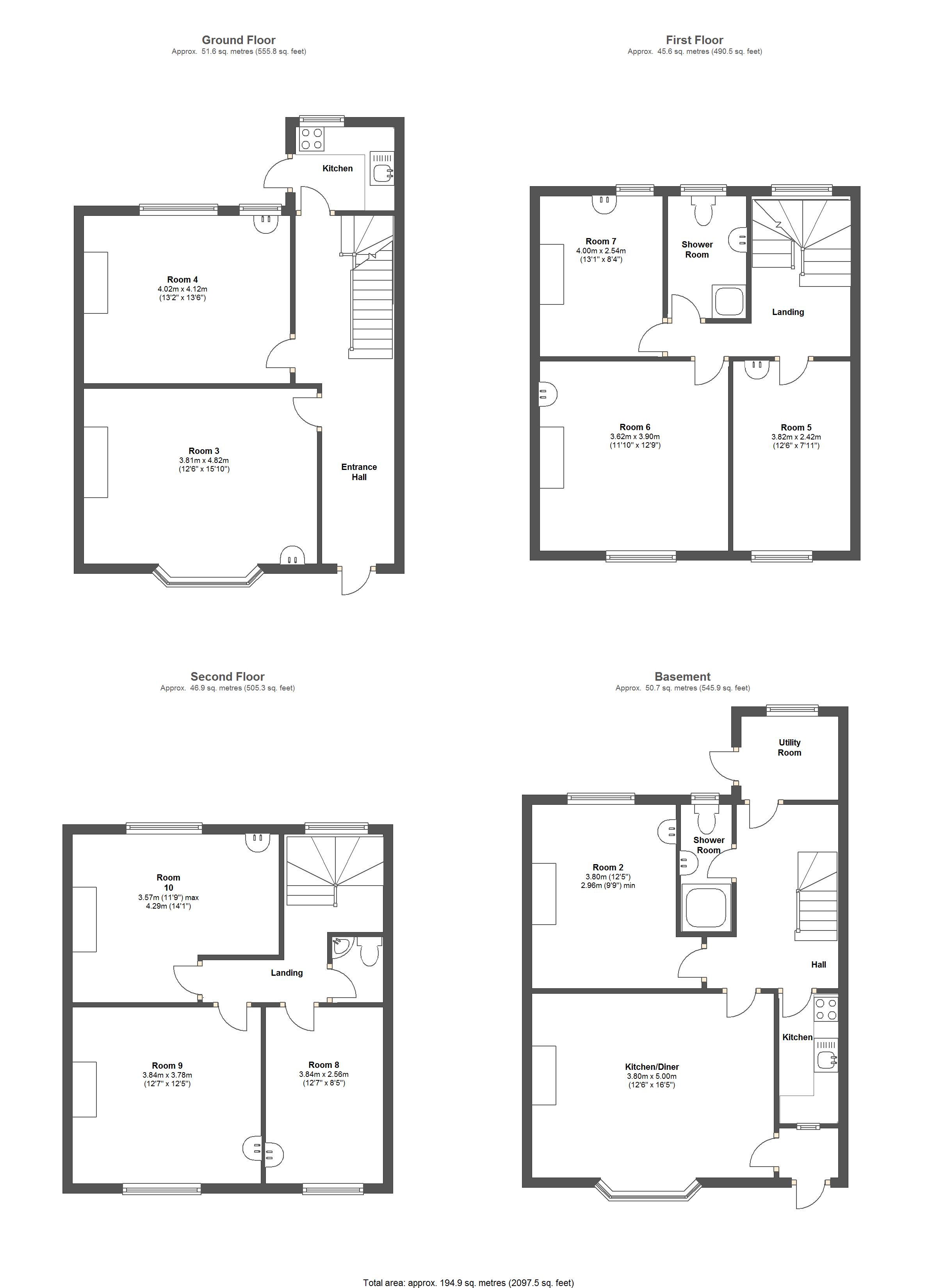 Bateman Street, Cambridge floorplan