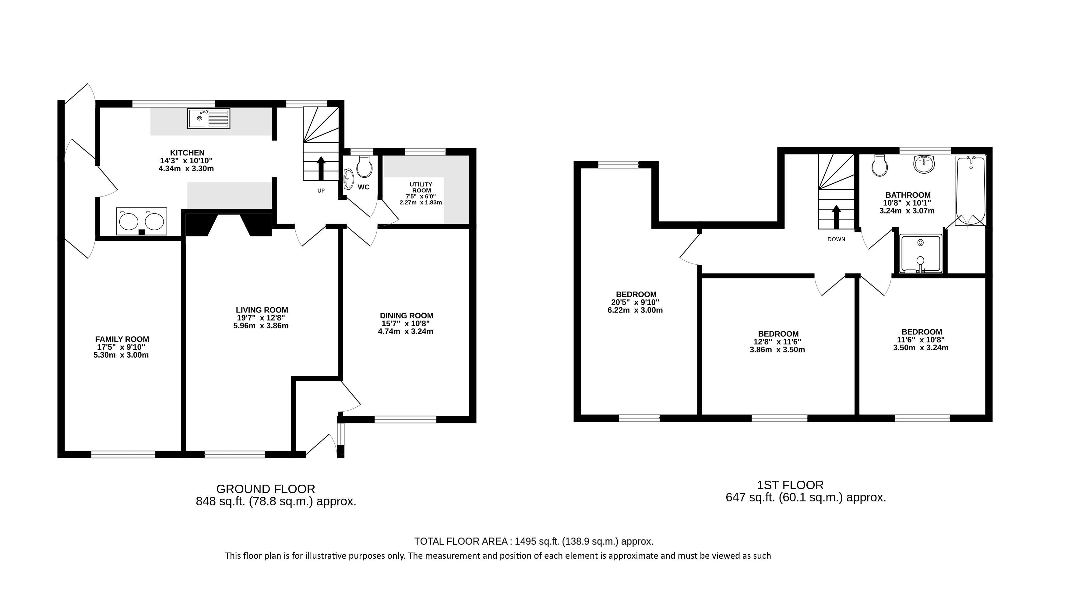 Briar Cottage, Barnet Road, London Colney floorplan