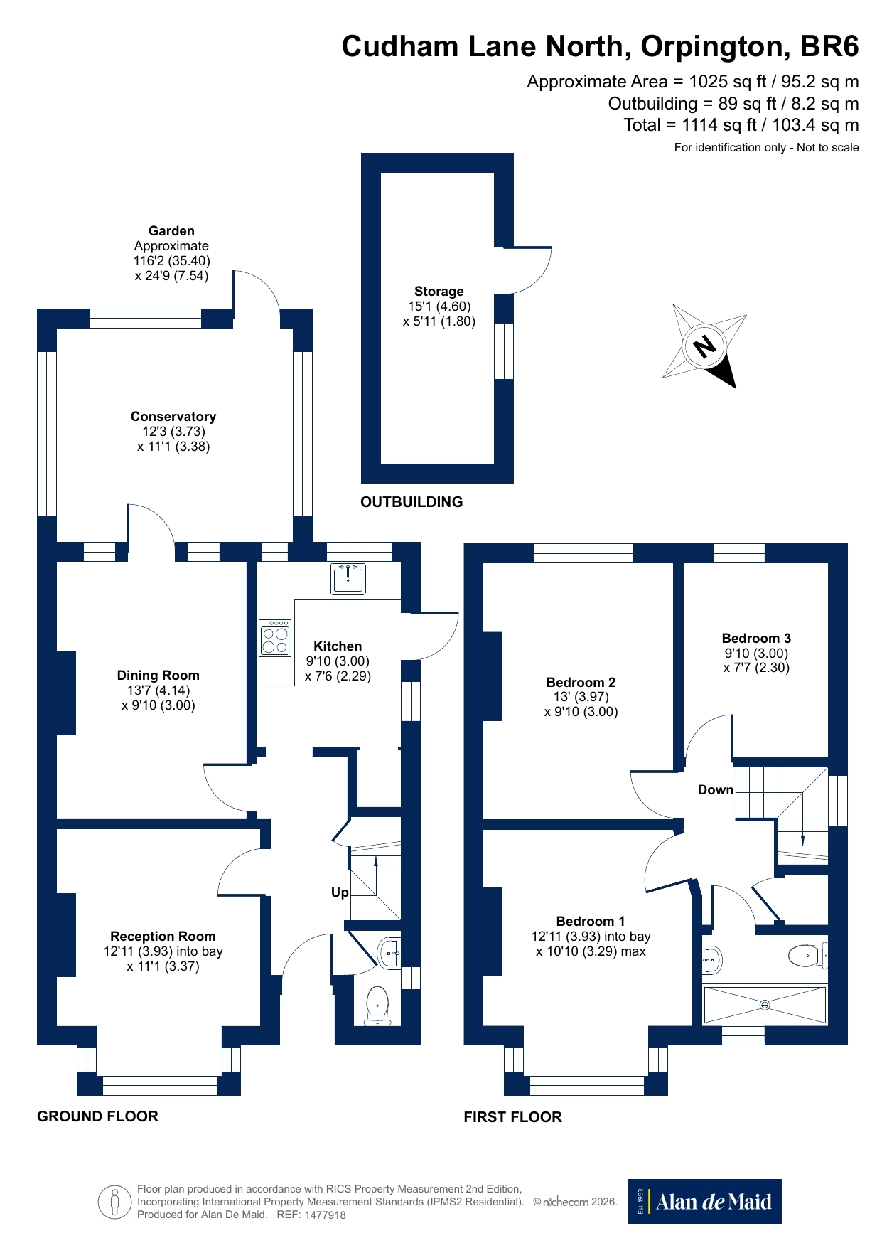 21, Cudham Lane North, Orpington floorplan