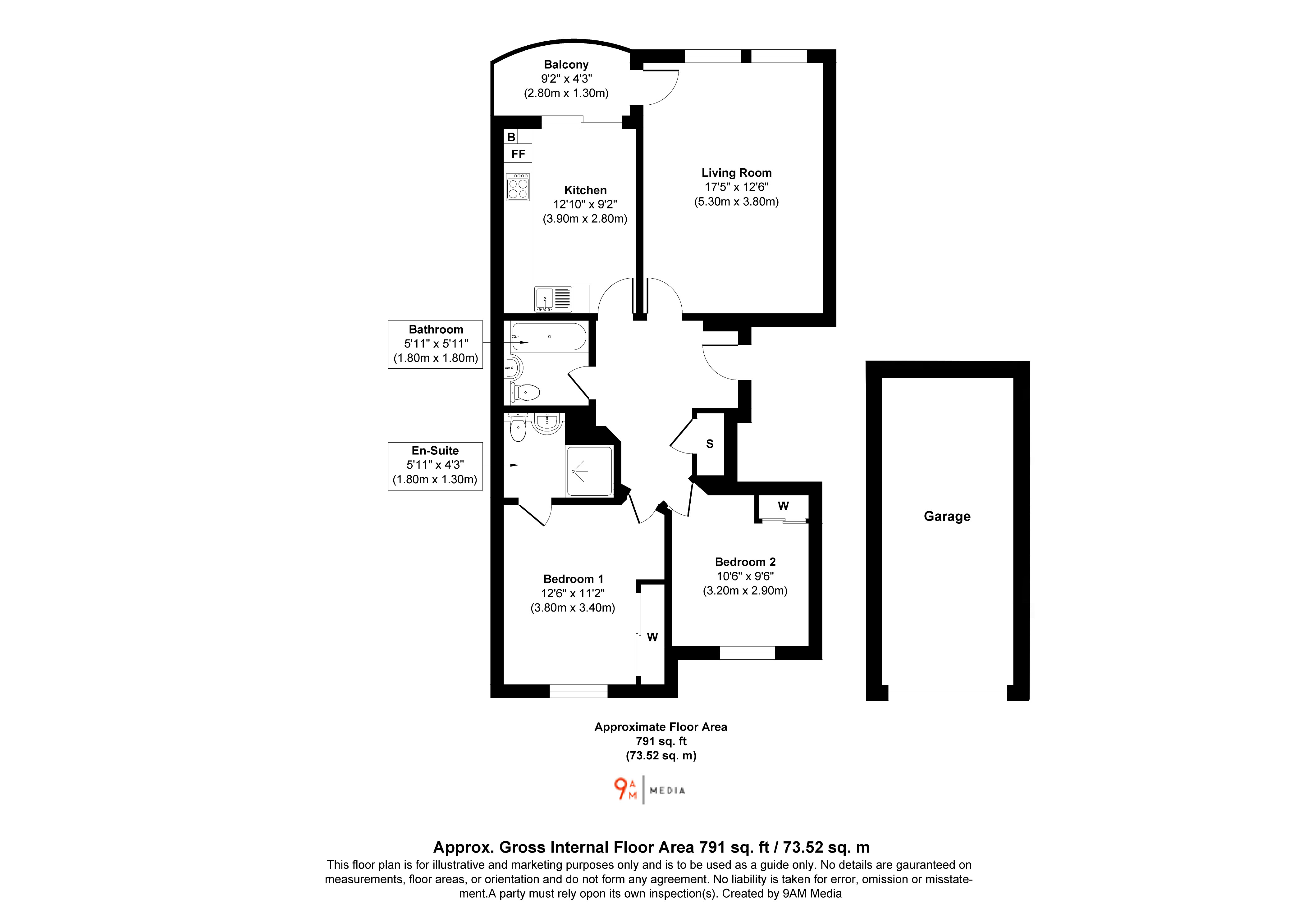 62, Spinnaker Way, Dalgety Bay floorplan