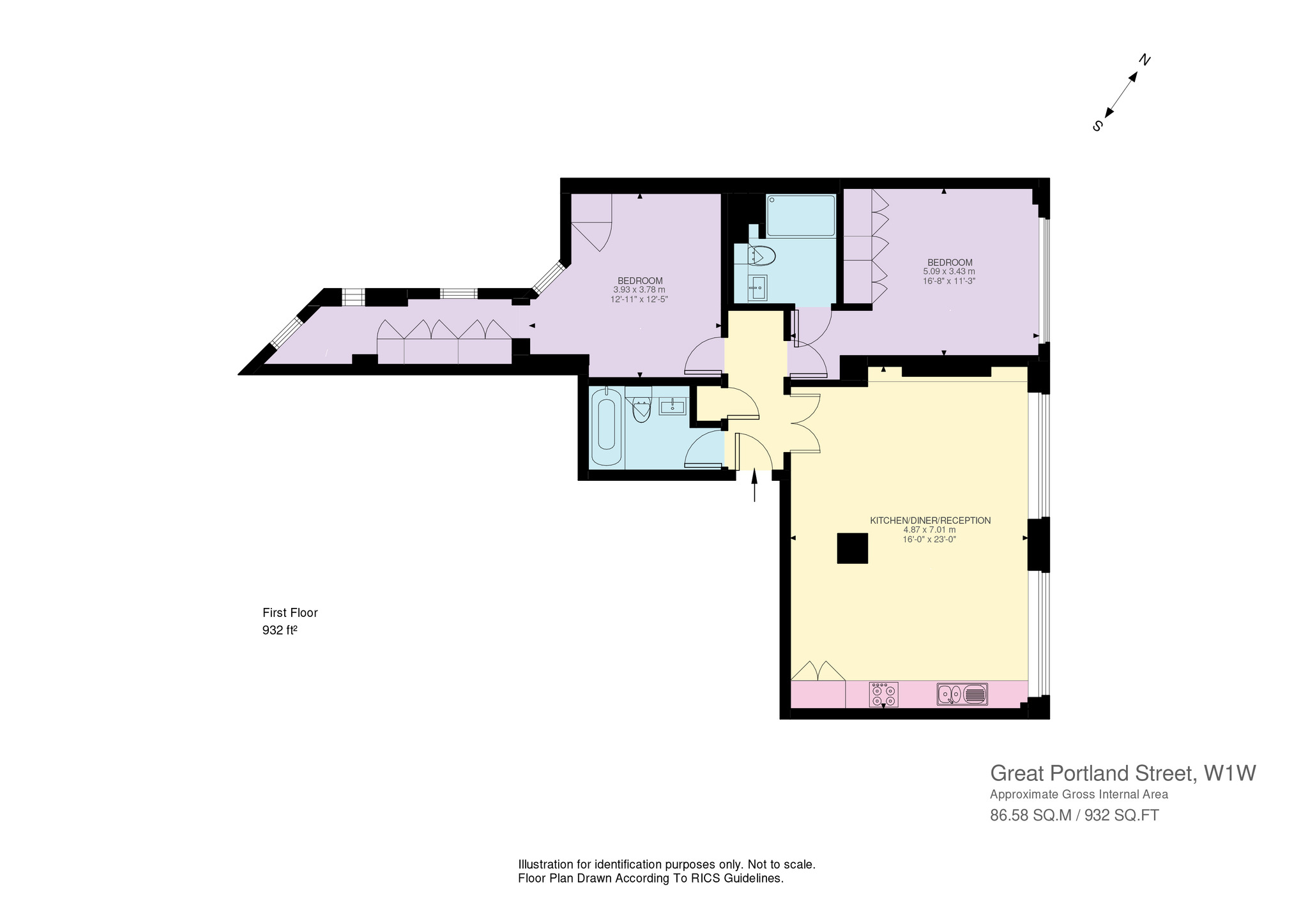 Great Portland Street, London floorplan