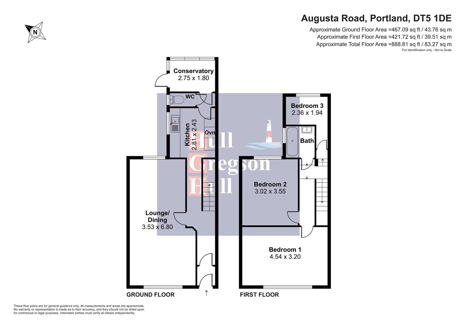10, Augusta Road, Portland. floorplan