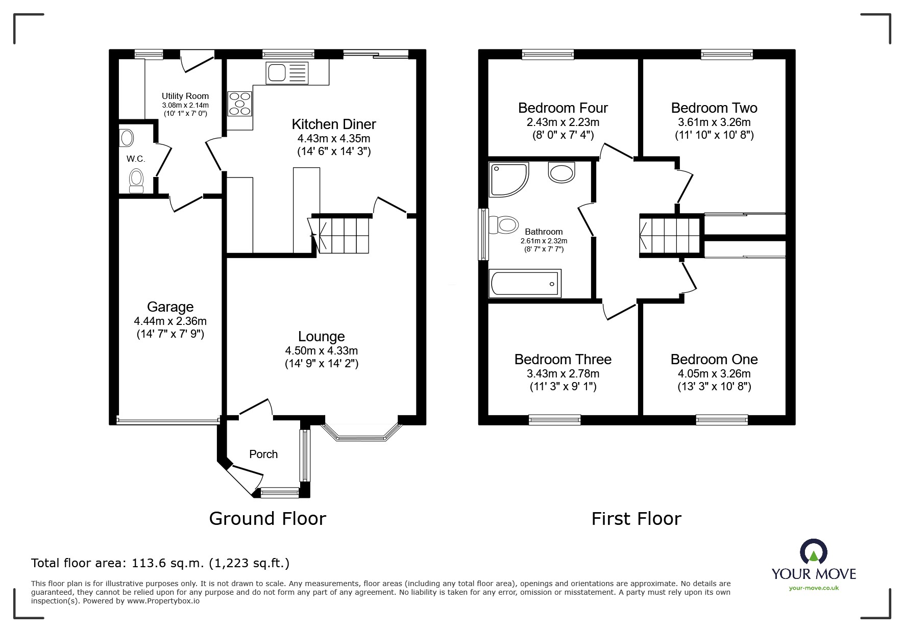 11, Mortlake Close, Manchester floorplan