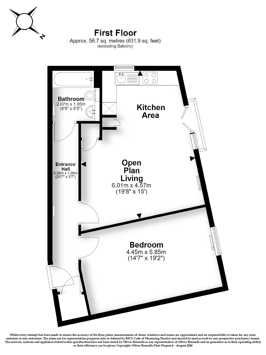 River View - 1 Bedroom, Shefford, Shefford floorplan