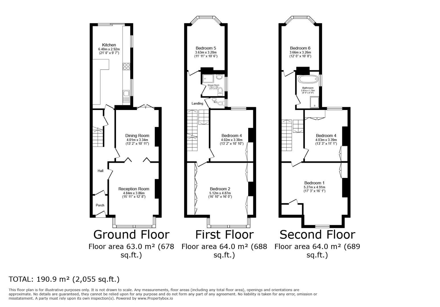 6, Cissbury Road, Hove floorplan