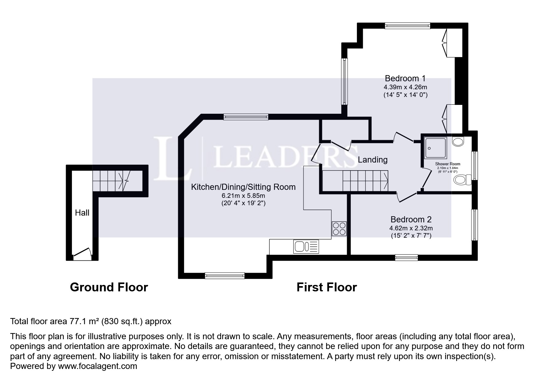 15A, Windover Crescent, Lewes floorplan