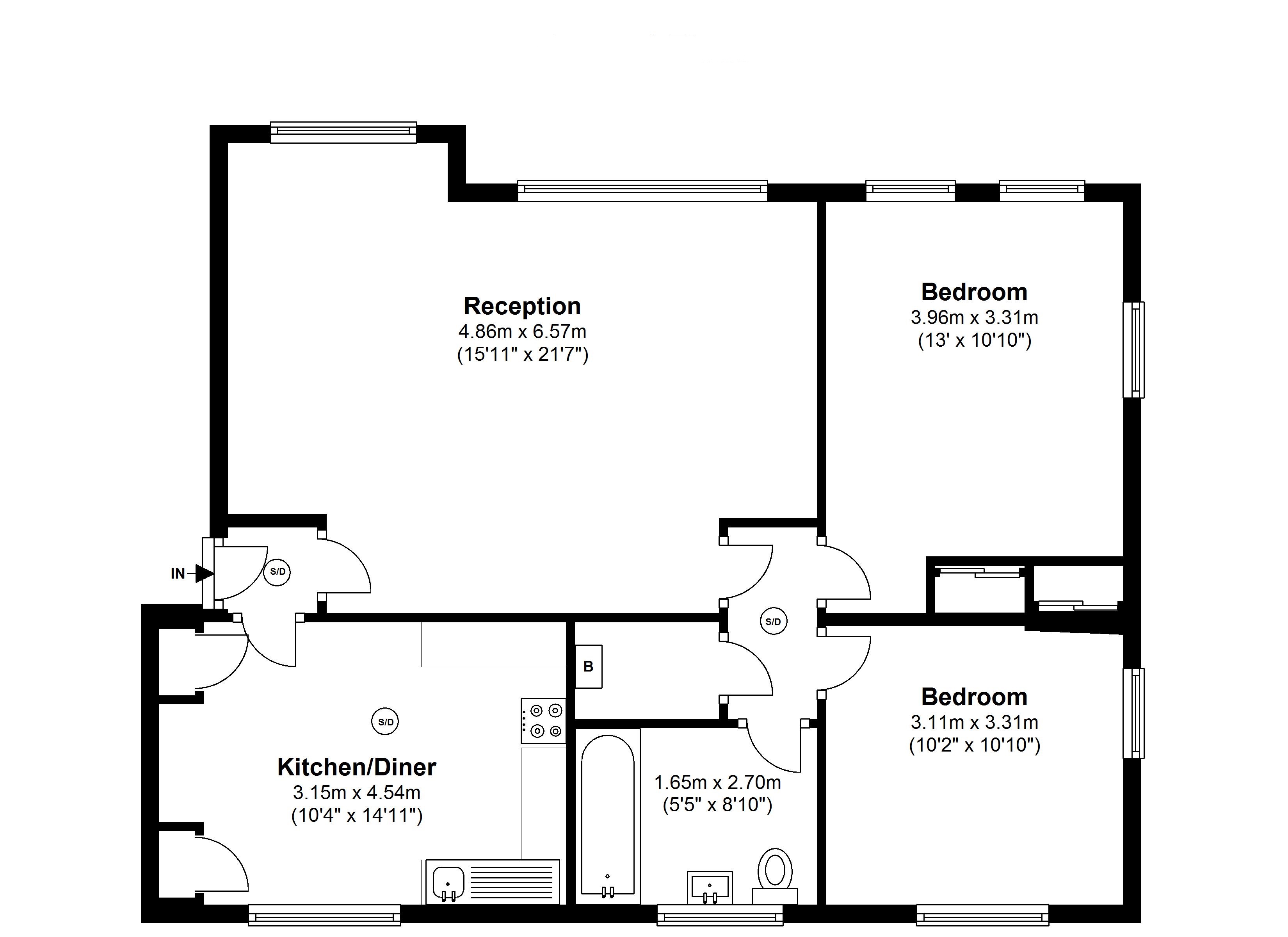 2 Bedrooms Flat to rent in Vanbrugh Fields, Greenwich, London SE3