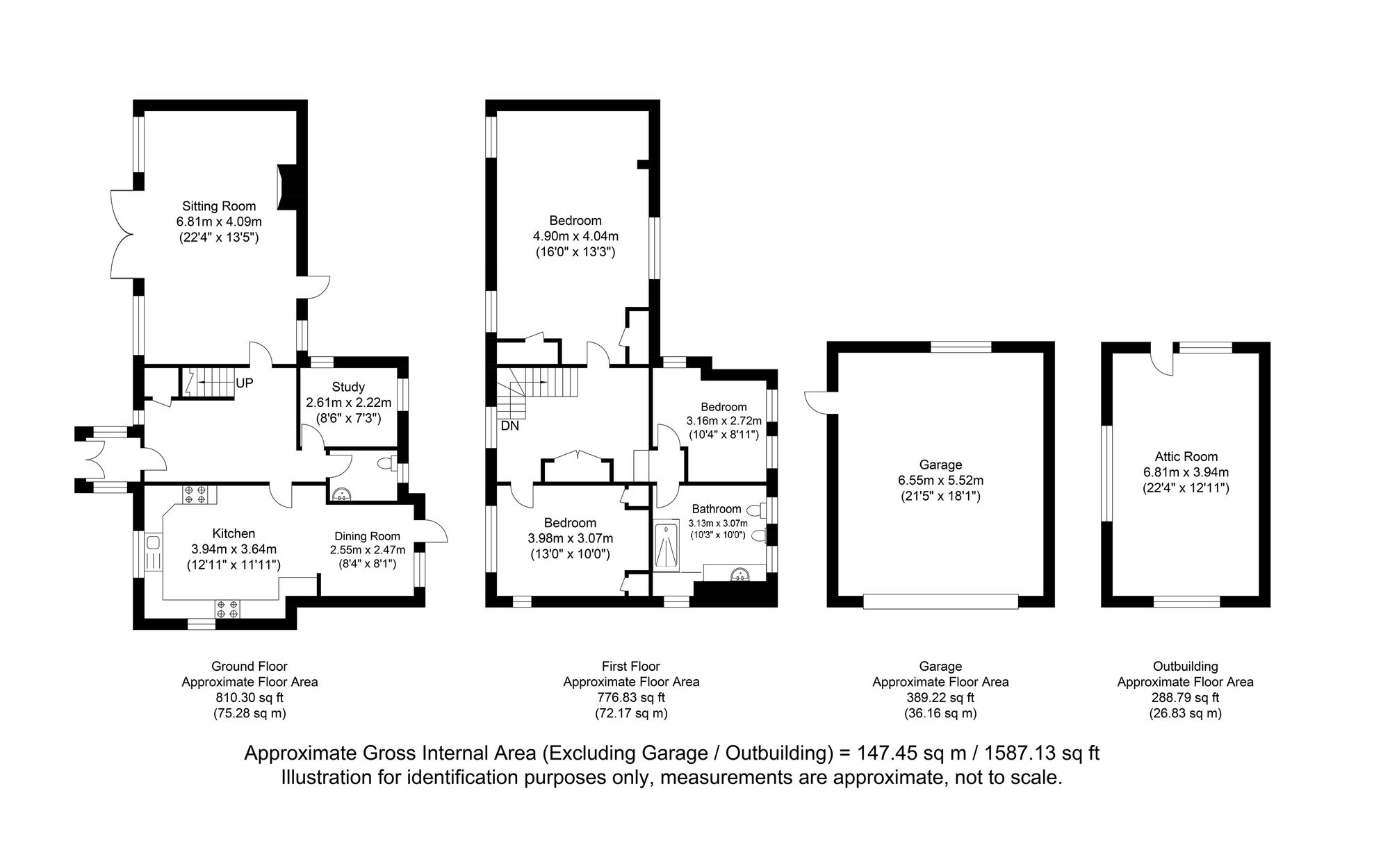 The Roses Norlington Lane, Lewes floorplan