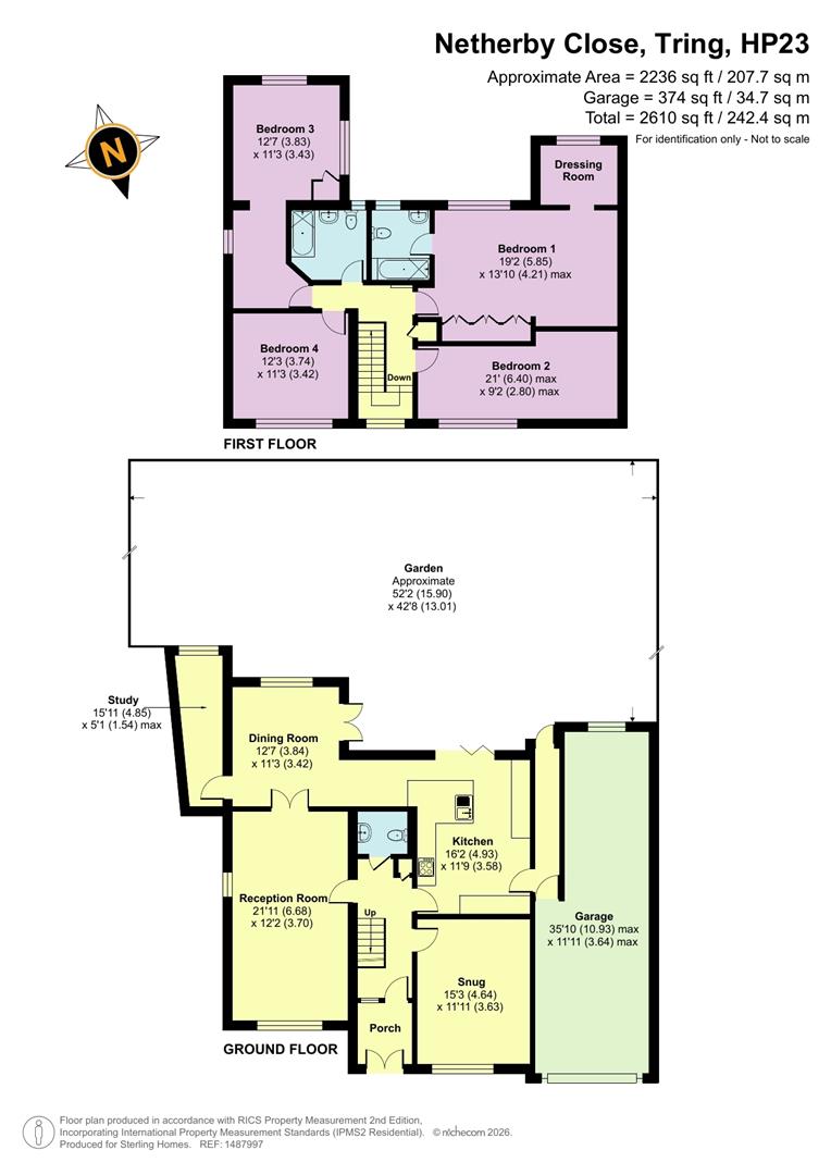 8, Netherby Close, Tring floorplan
