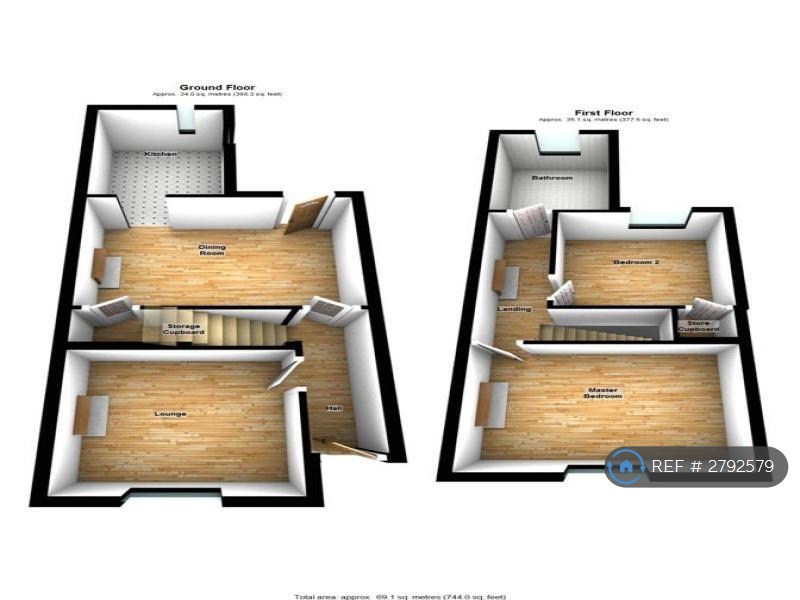 Caledon Road, Wallington floorplan