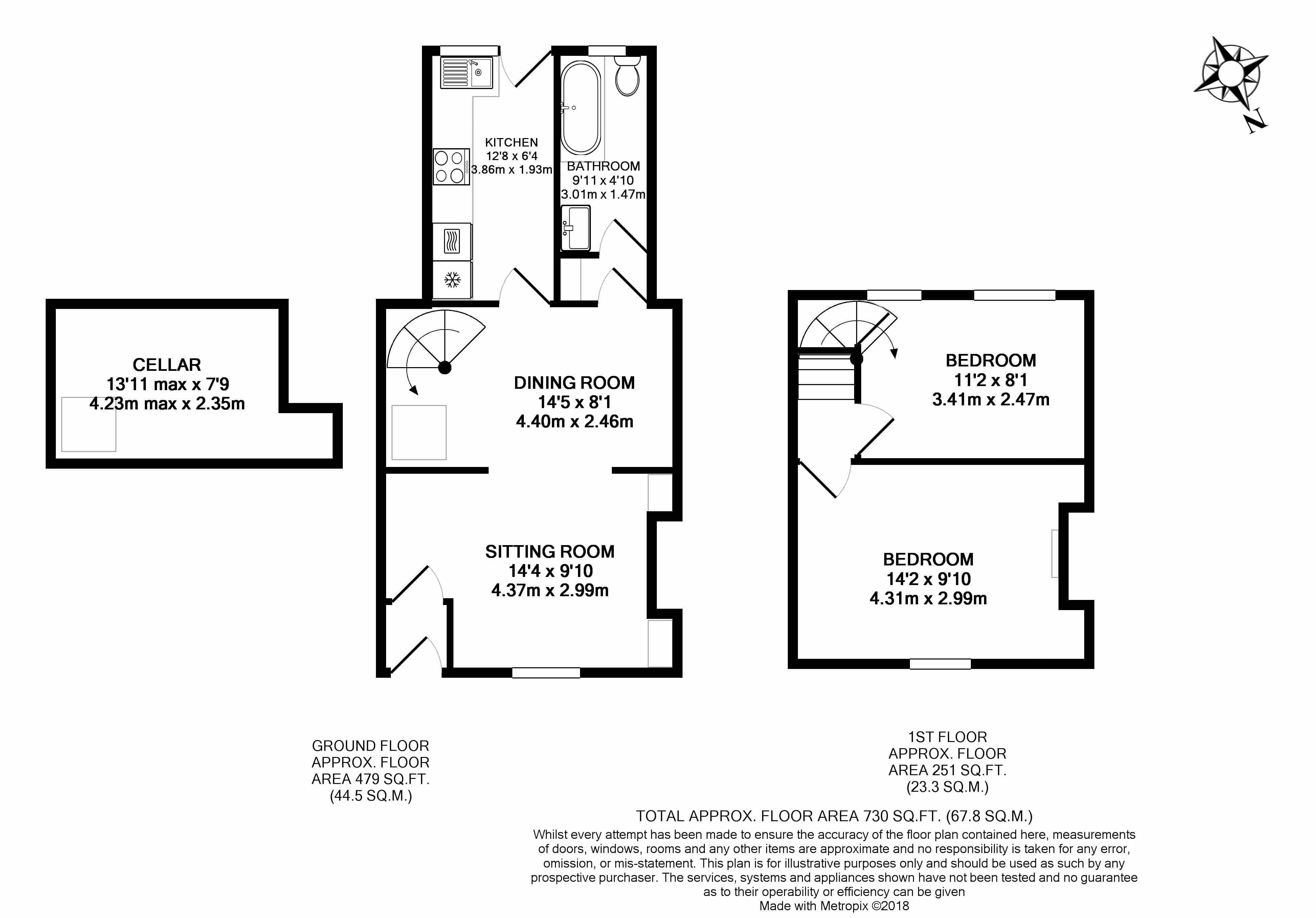 2 Bedrooms Terraced house to rent in Glenfall Street, Cheltenham GL52