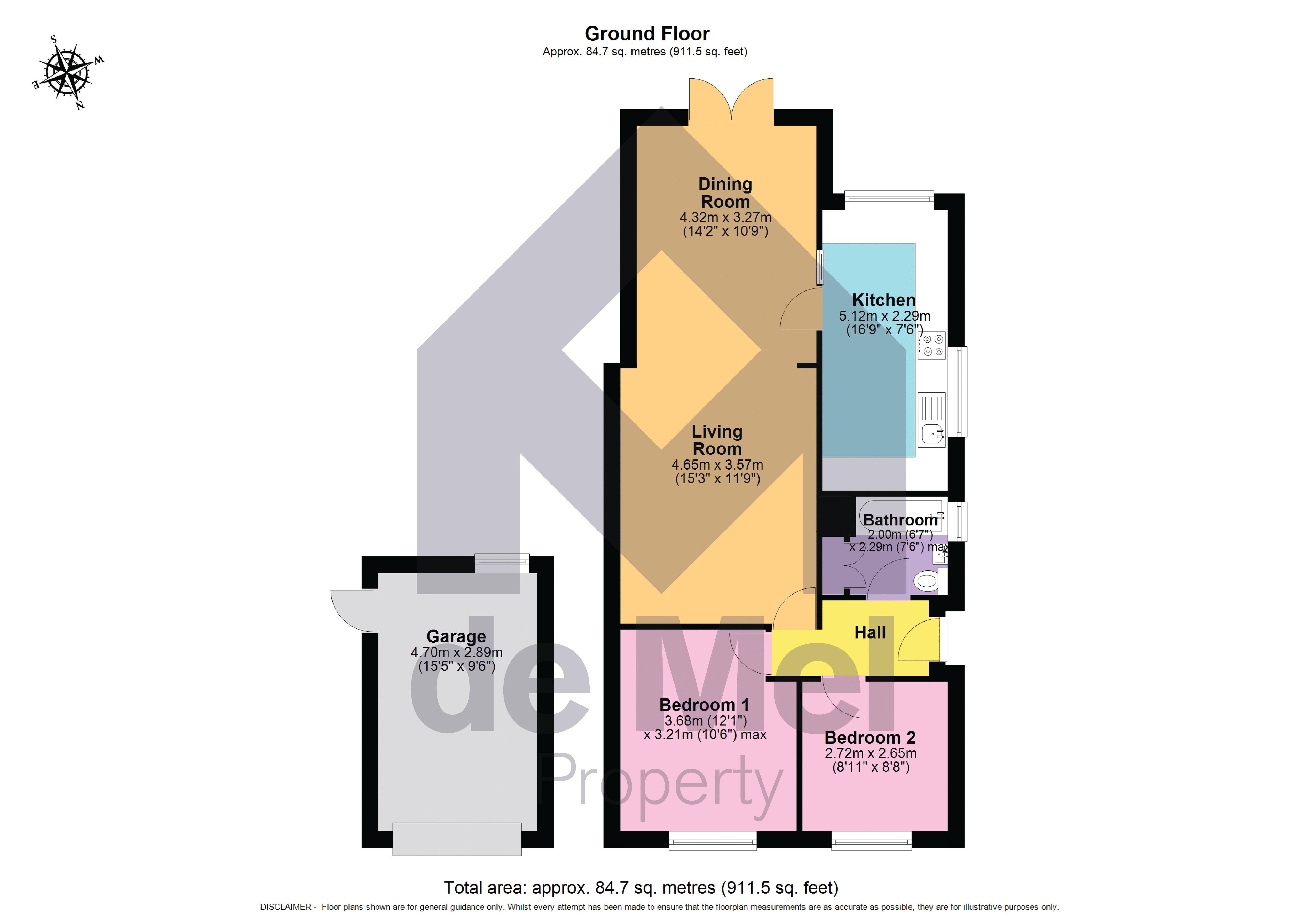 2, St. Davids Close, Cheltenham floorplan