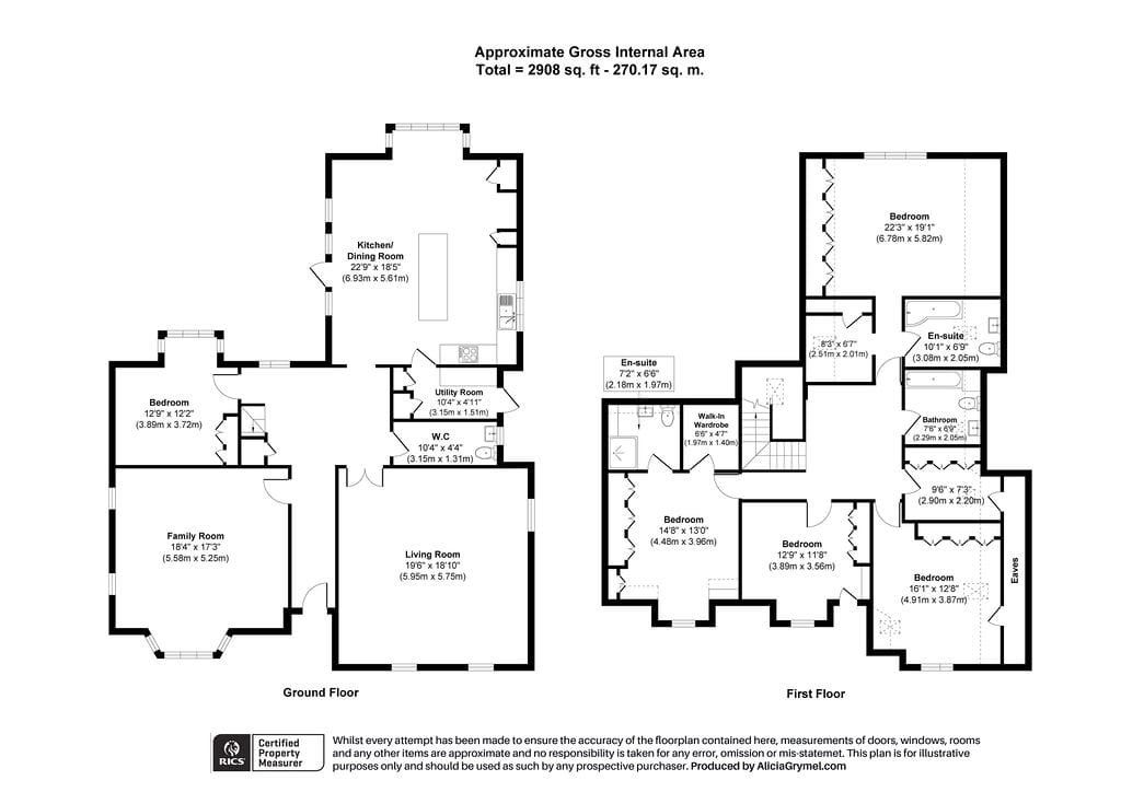 43, Willow Crescent East, Denham floorplan