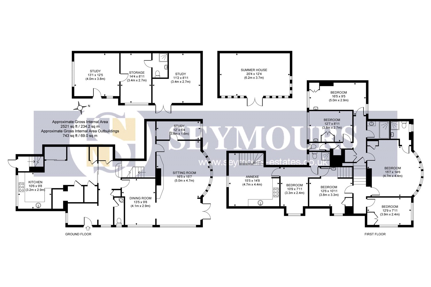 5 Bedrooms Semi-detached house for sale in Mayford, Woking, Surrey GU22