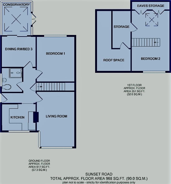 Sunset Road, Meanwood, Leeds, West Yorkshire. LS6, 2 bedroom semi