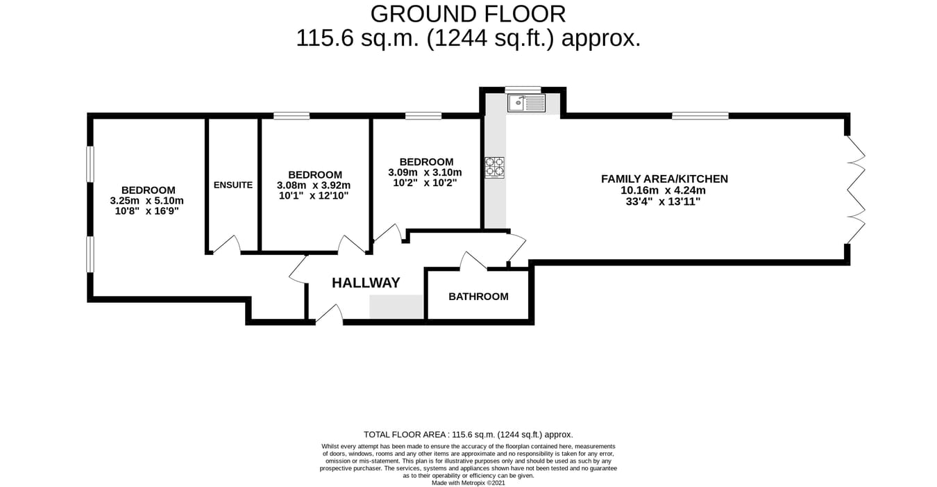 Apartment 1, White Pines, 103, Lilliput Road, Poole floorplan