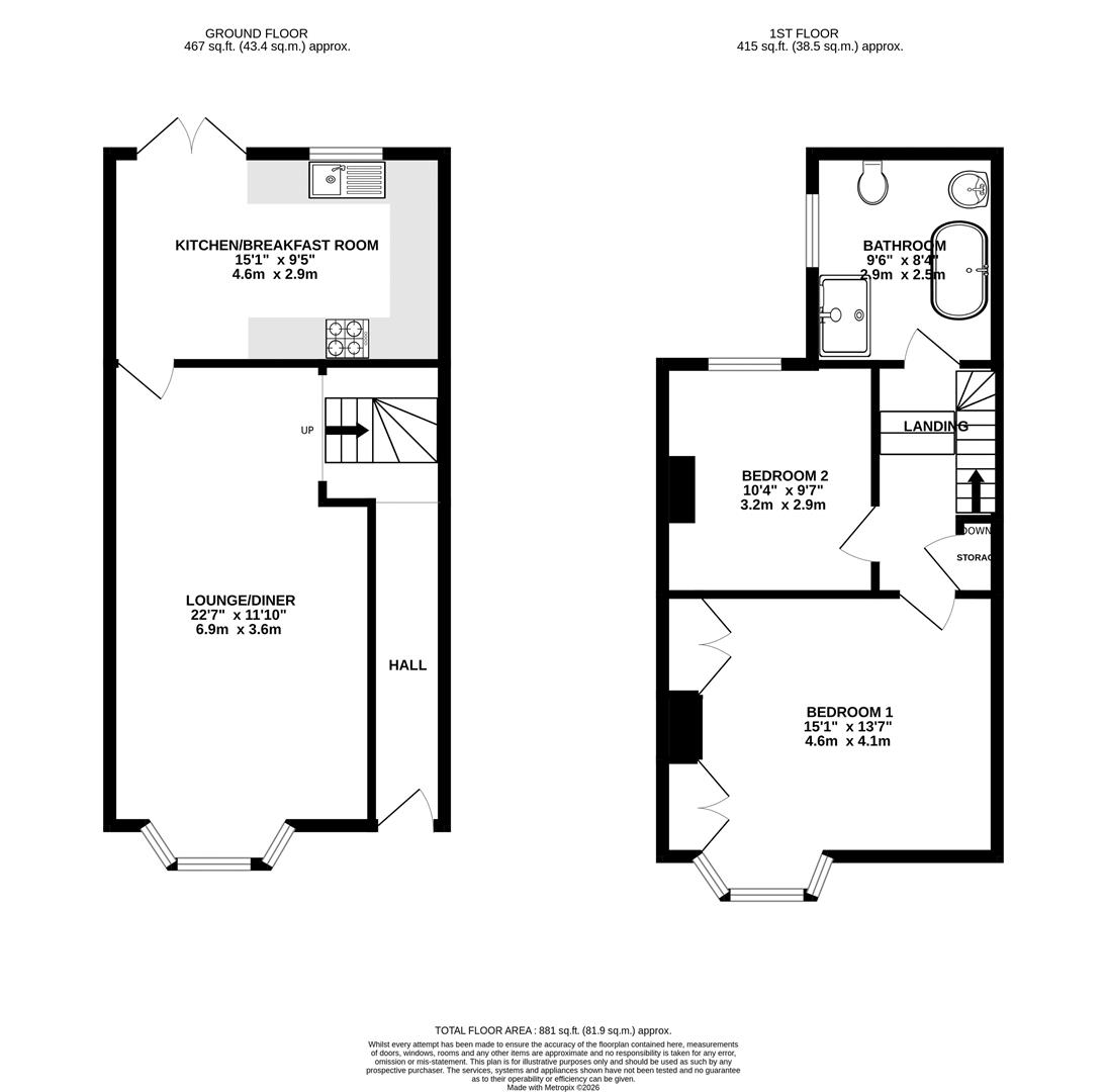 84, Newstead Road, Dorset floorplan