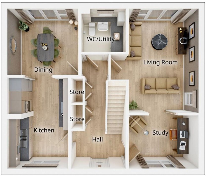 The Warkford, Topsham floorplan