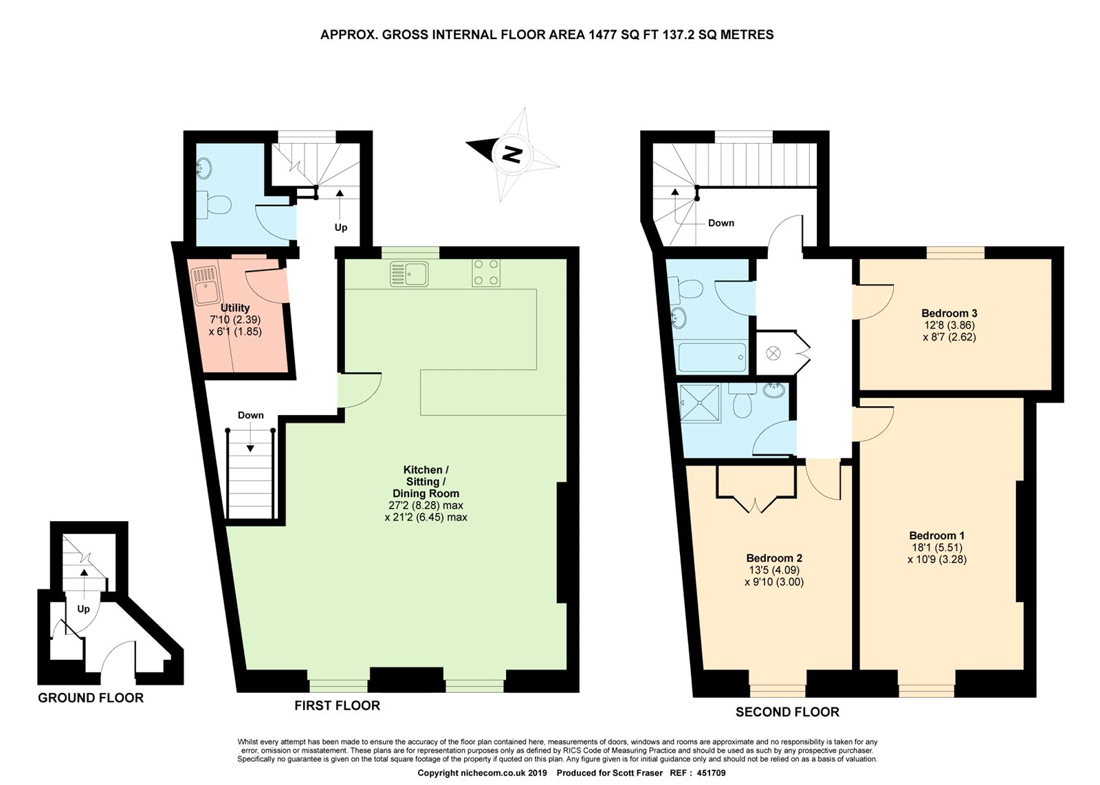 3 Bedrooms Flat to rent in The Square, Abingdon OX14