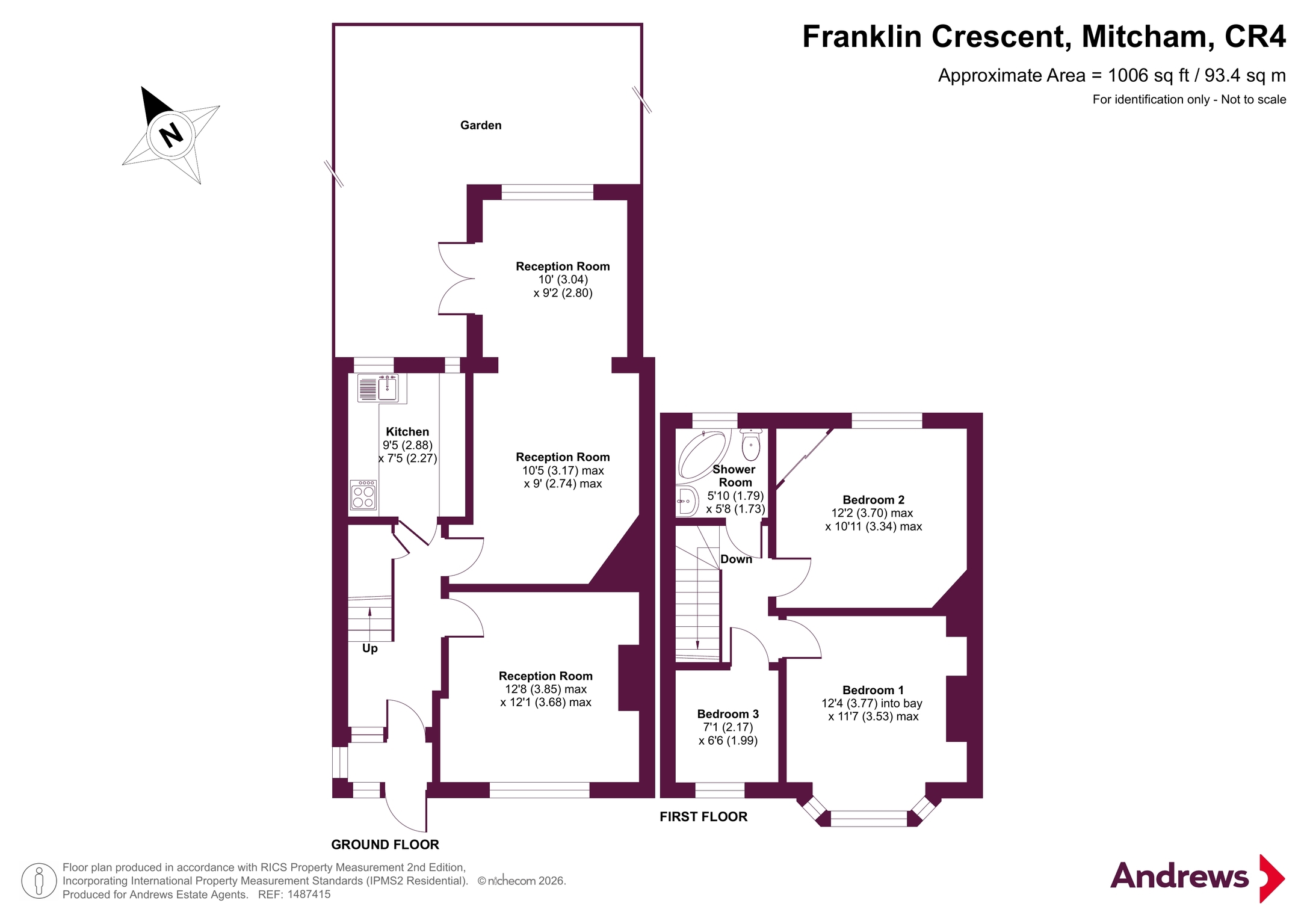 45, Franklin Crescent, Mitcham floorplan