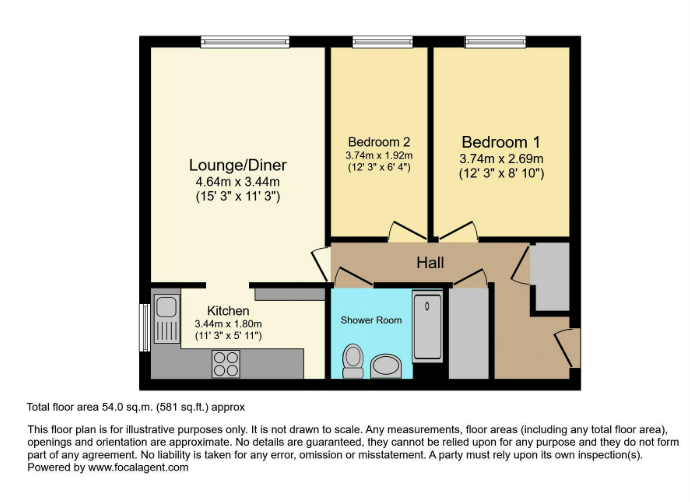 Flat 17,, Kingsley Court, Bexleyheath floorplan