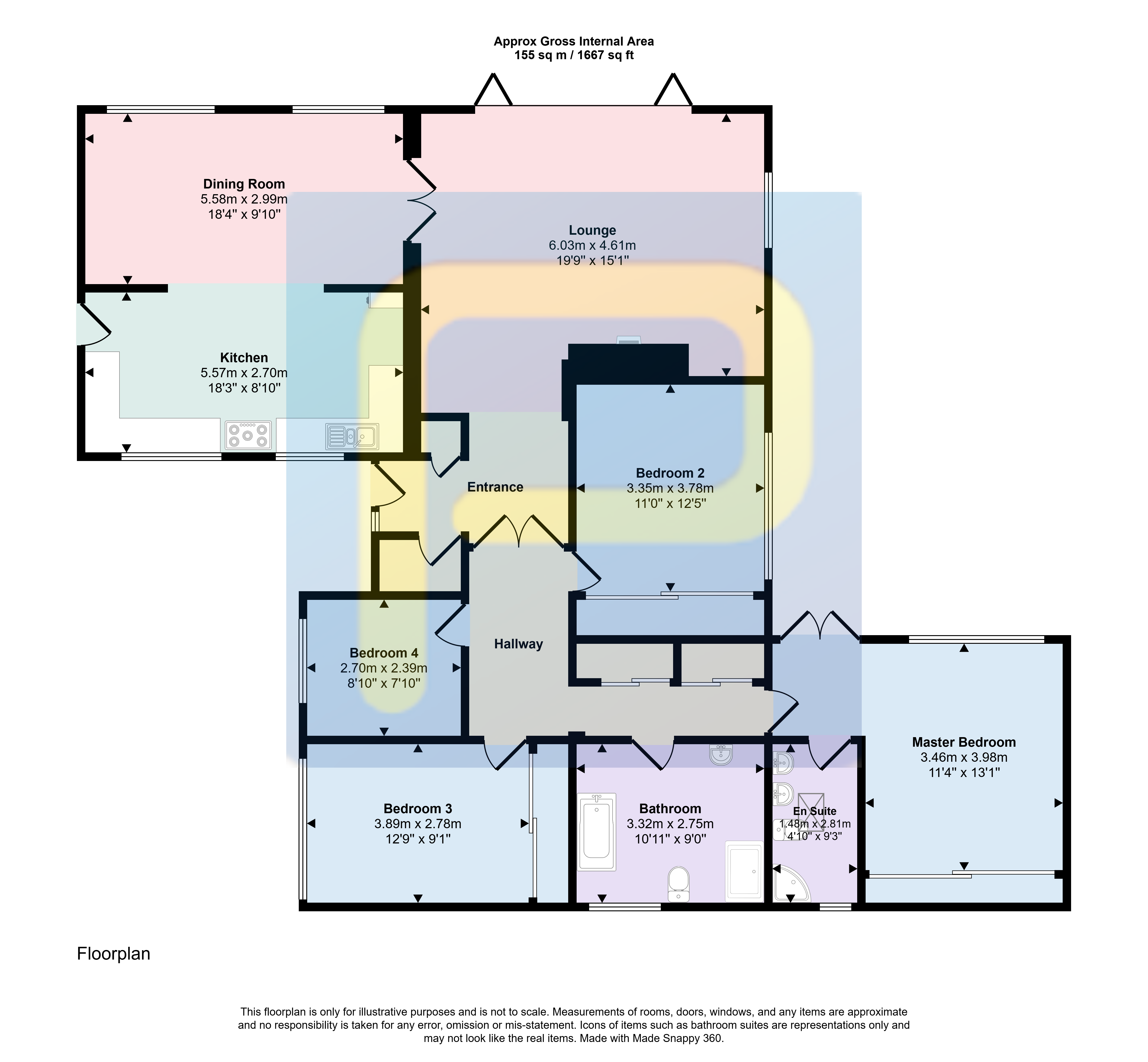 Ettrick Gardens, Sunderland floorplan