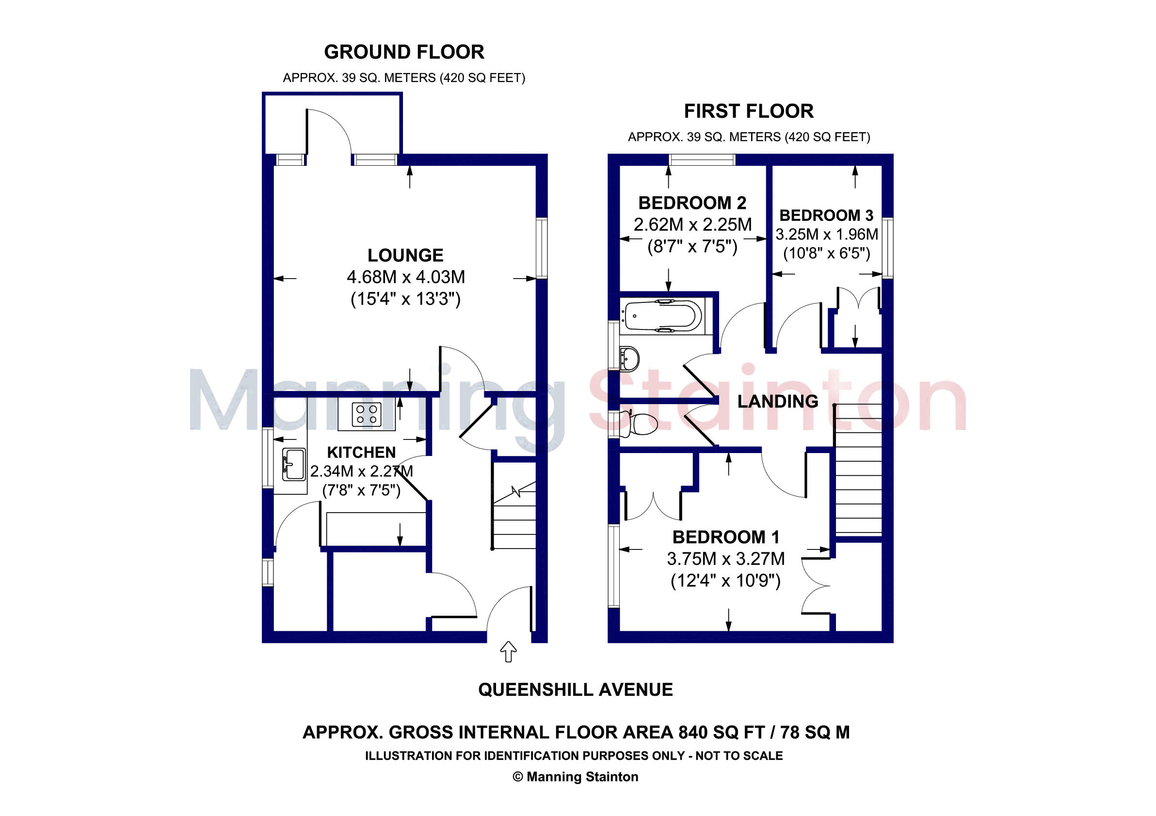 178, Queenshill Avenue, West Yorkshire floorplan