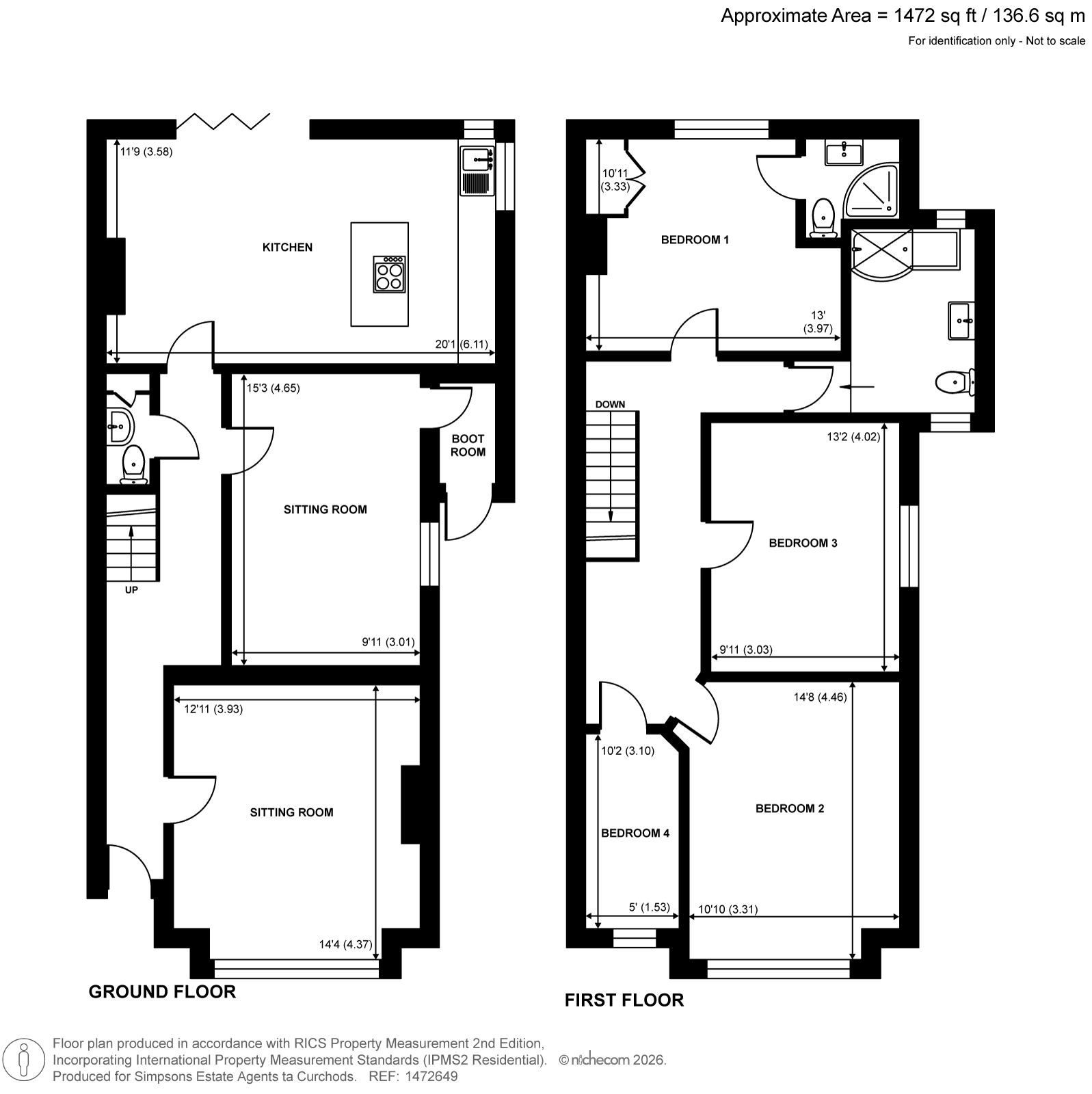 1, Minorca Road, Weybridge floorplan