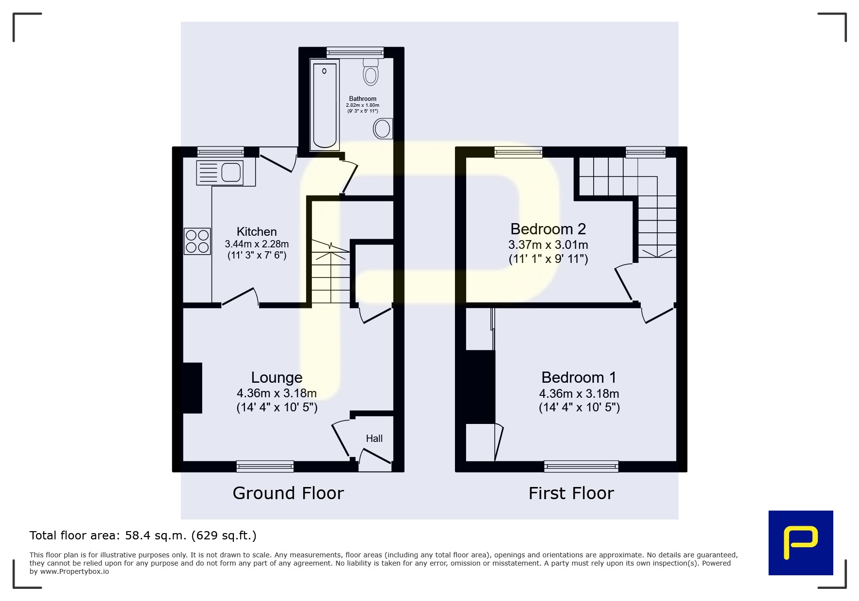 9, Parliament Street, Hebburn floorplan