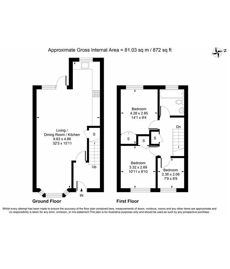 45, Chestnut Manor Close, Staines-upon-Thames floorplan