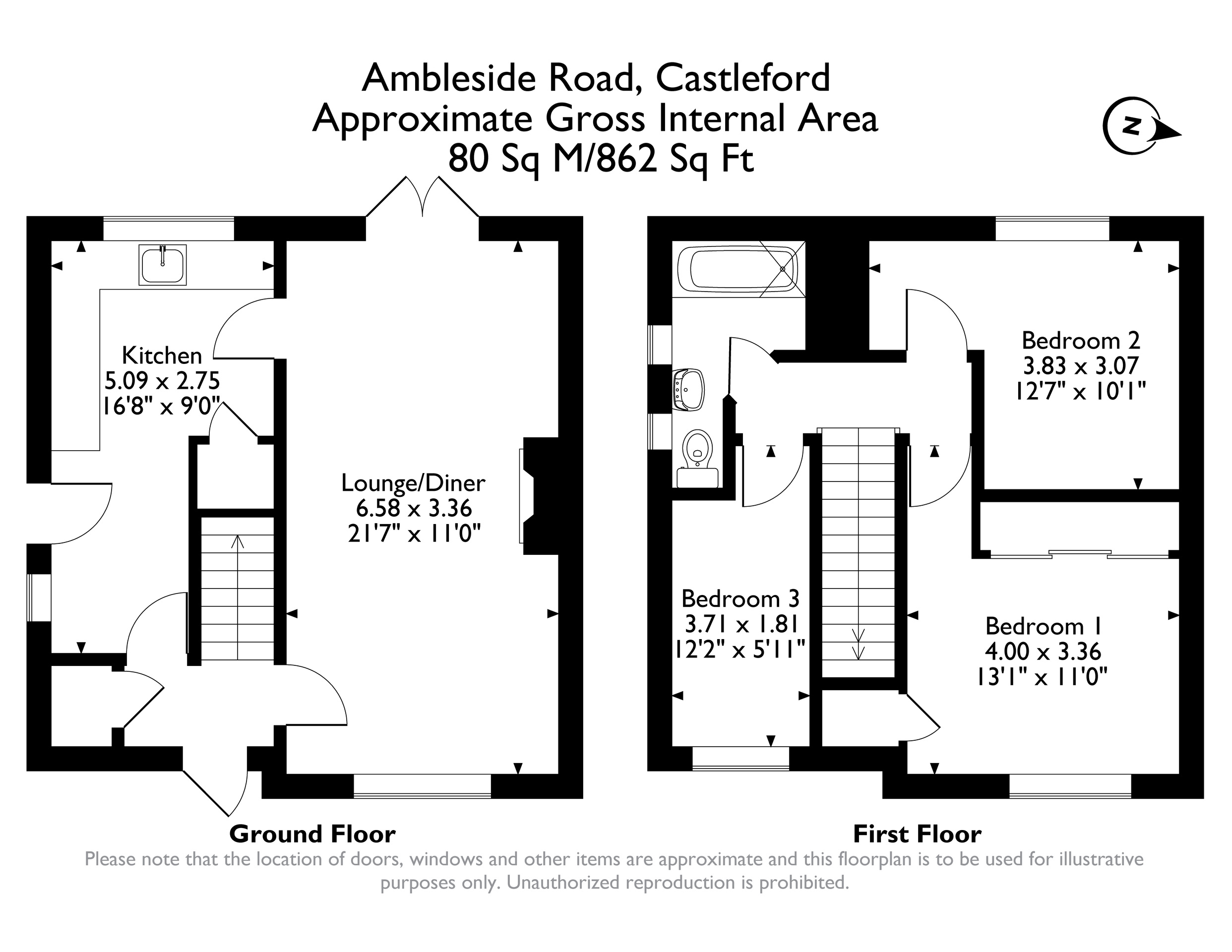 49 Ambleside Road, Castleford floorplan