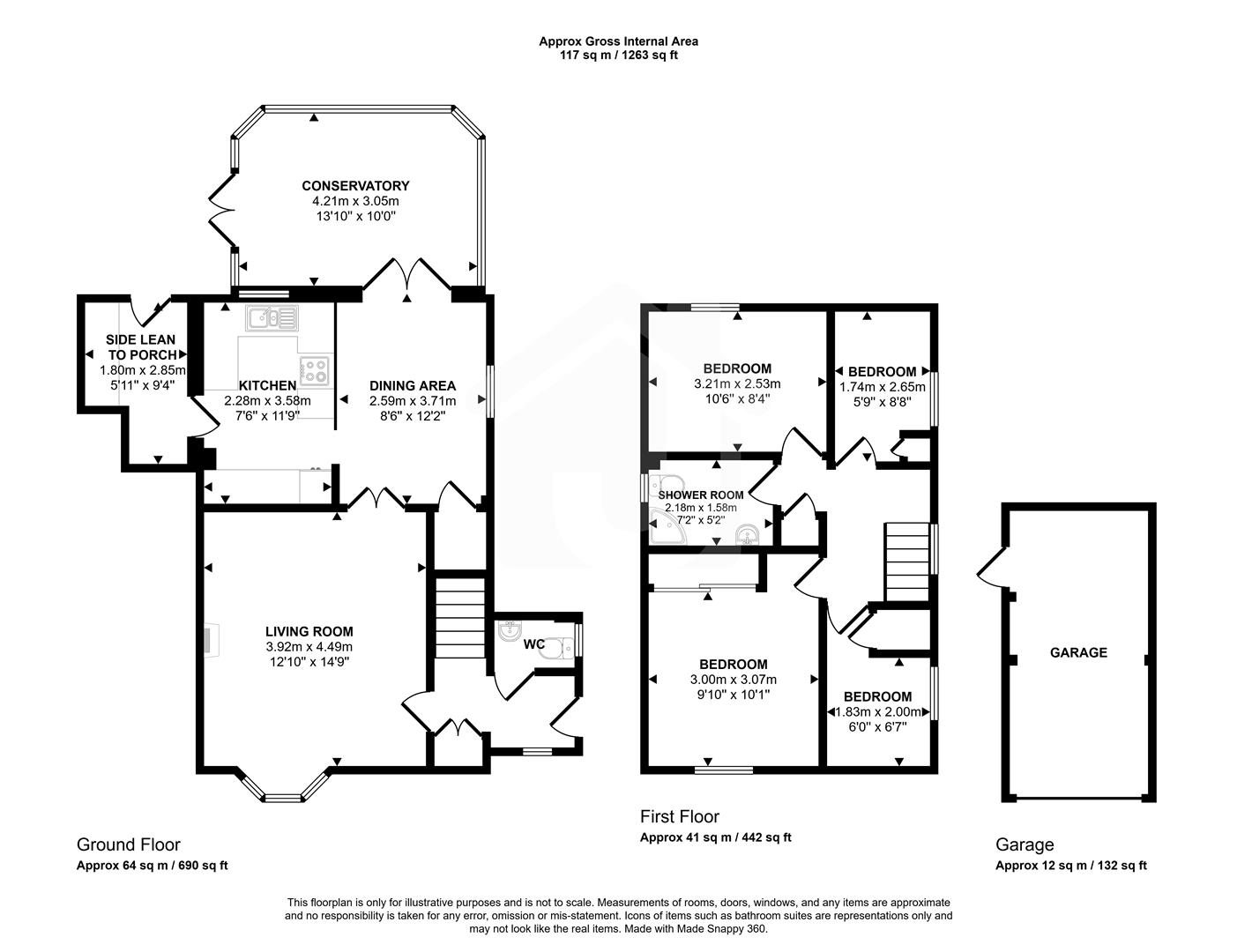 38, Cherrybrook Close, Leicester floorplan