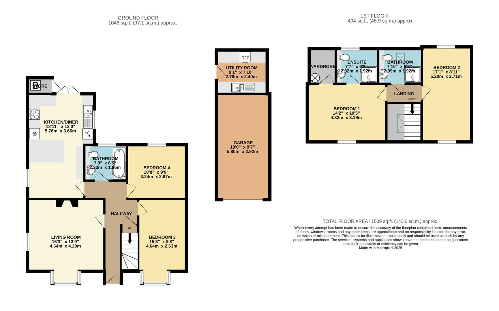 Dowran, Halt Road, Truro floorplan