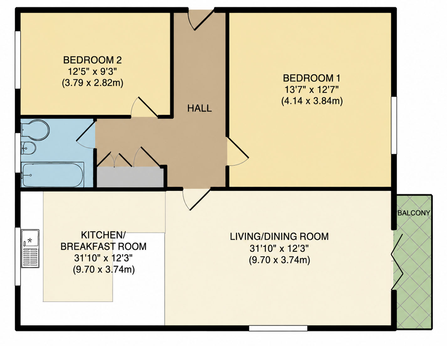 11 Westminster Court,, Marine Drive, Barton On Sea floorplan