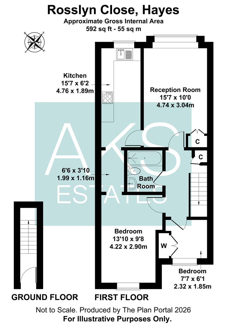 8, Rosslyn Close, Hayes floorplan