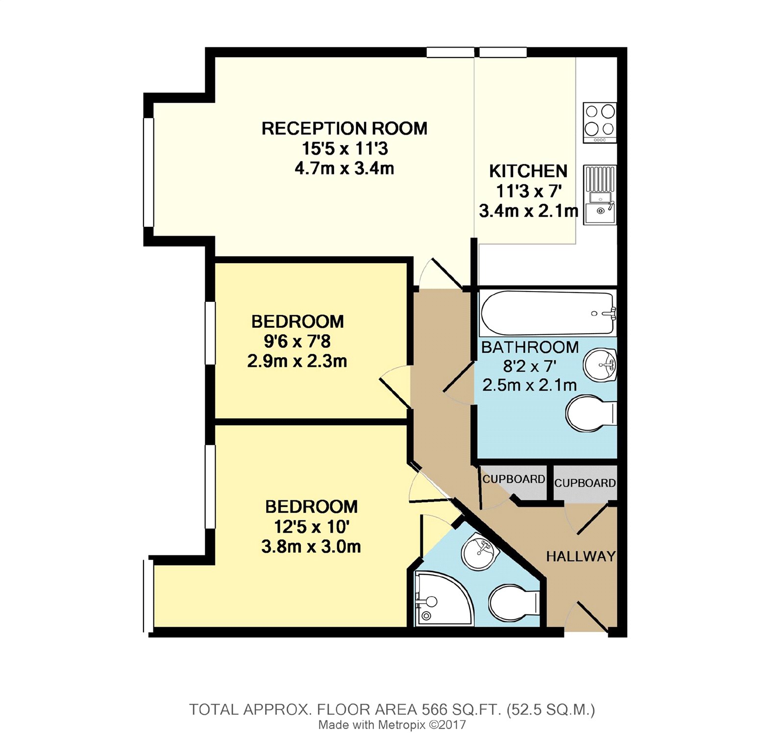 Flat 14, 701 Hyde Road, Greater Manchester floorplan