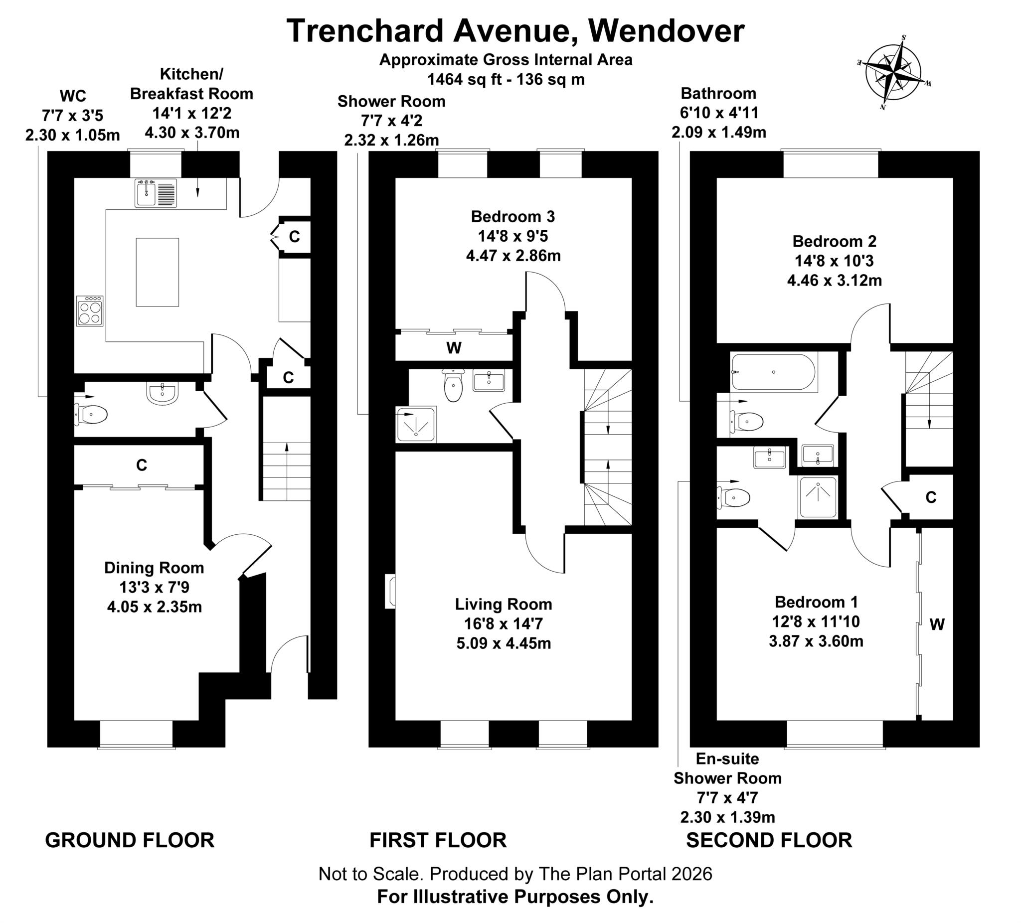 12, Trenchard Avenue, Aylesbury floorplan