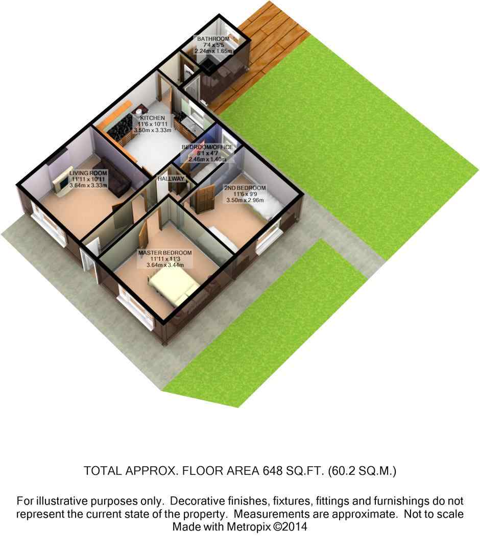 2 Bedrooms Detached bungalow to rent in Scott Road, Selby YO8