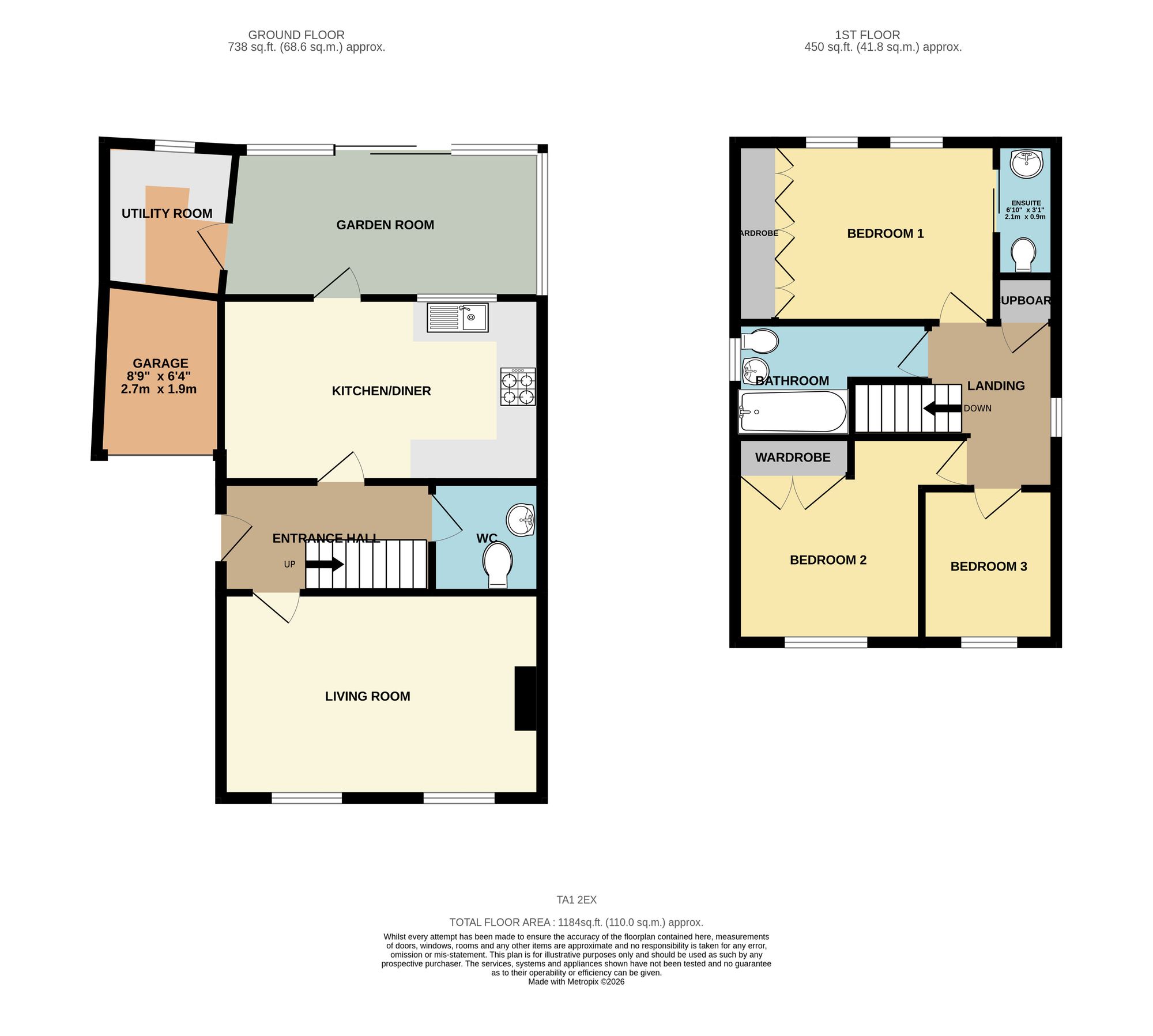 19 Creechberry Orchard, Taunton floorplan