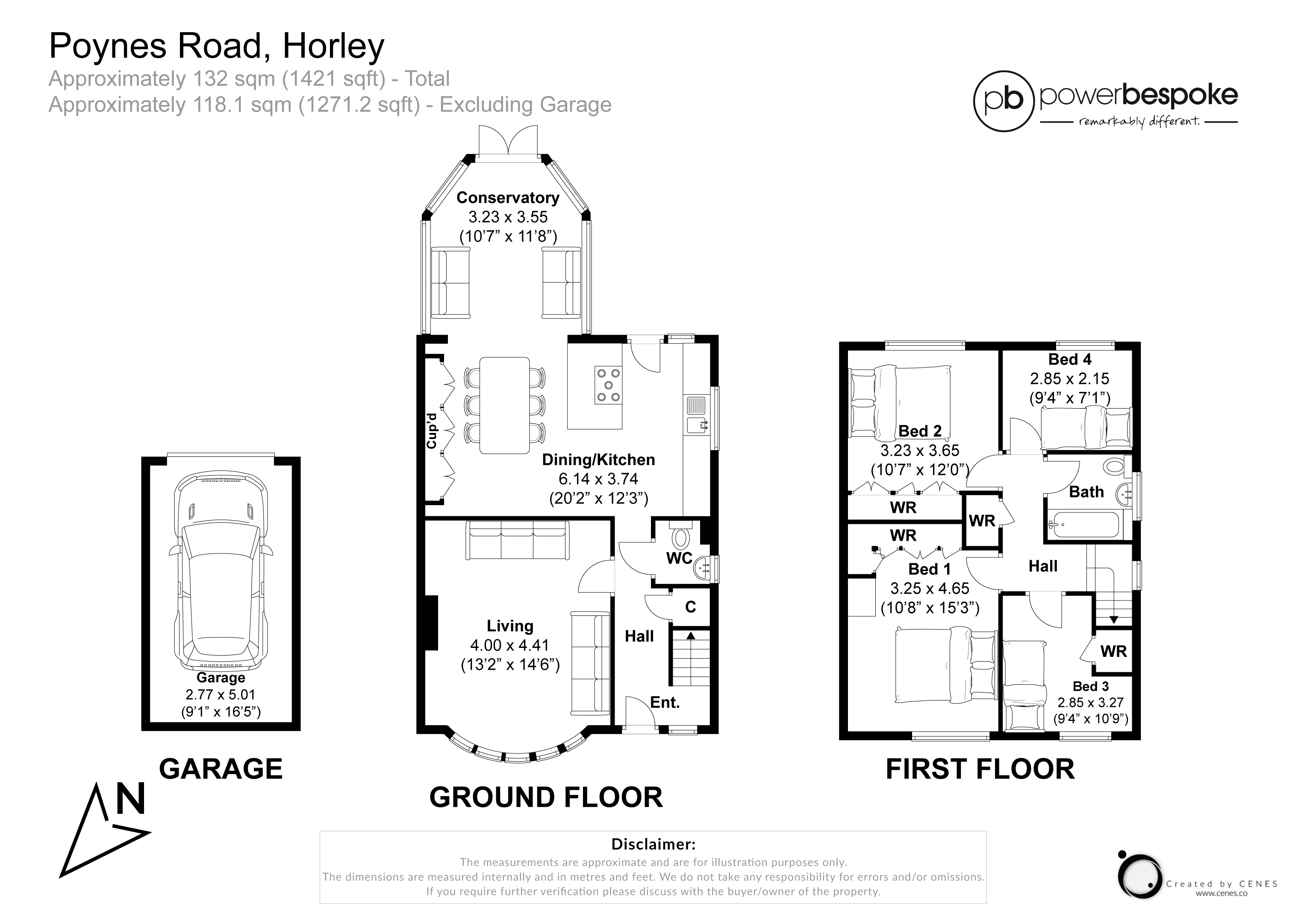 14, Poynes Road, Horley floorplan