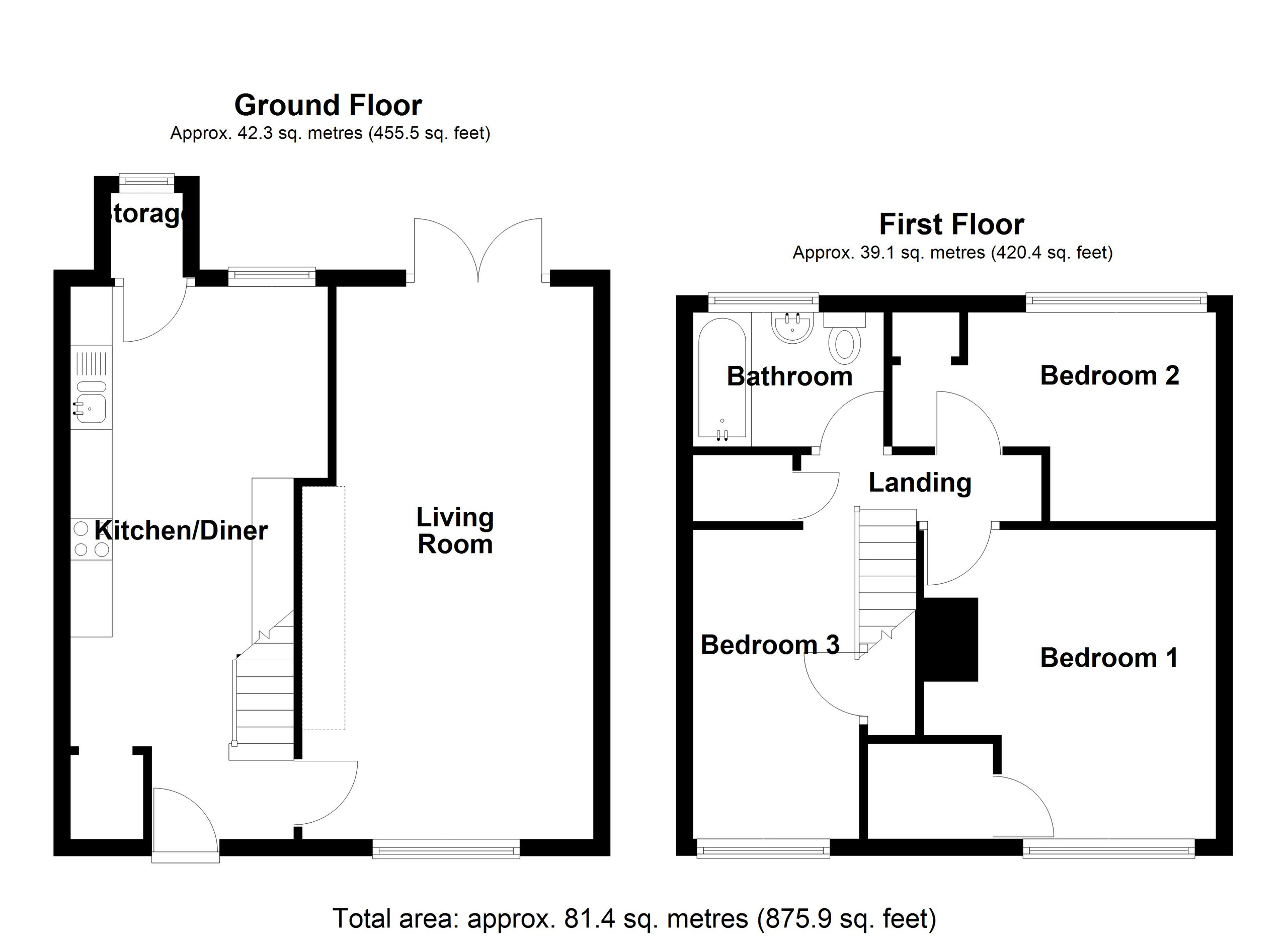 8 Heol Bryn Selu, Merthyr Tydfil floorplan