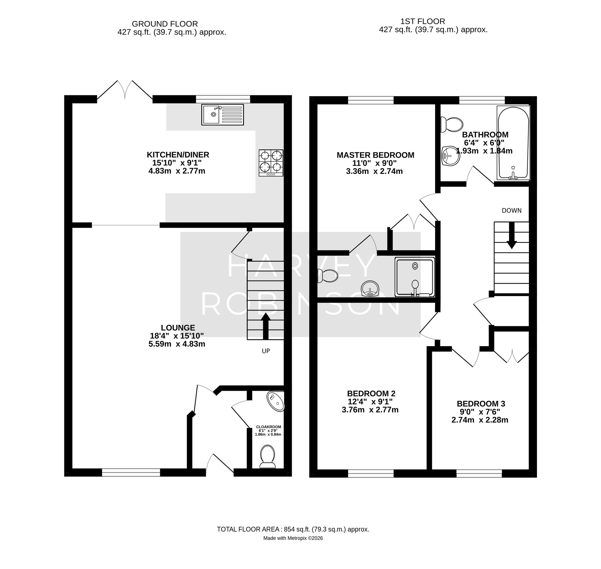 1 Blaine Road, Huntingdon floorplan