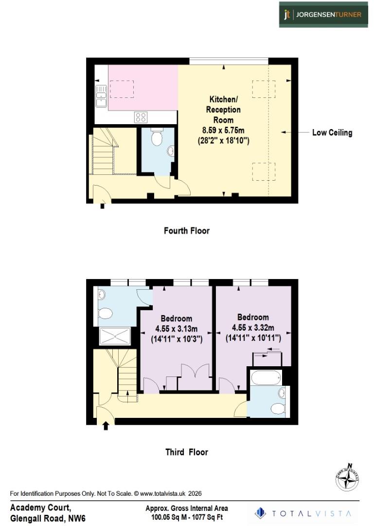Flat 26, Academy Court, 34 Glengall Road, London floorplan