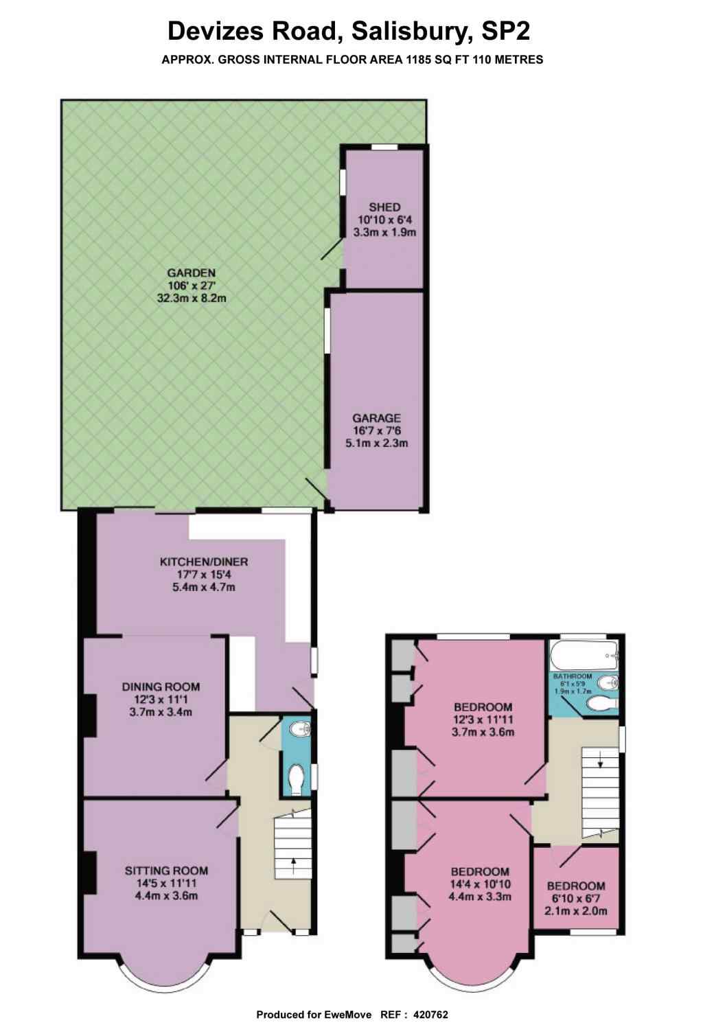 3 Bedrooms Semi-detached house for sale in Devizes Road, Salisbury SP2