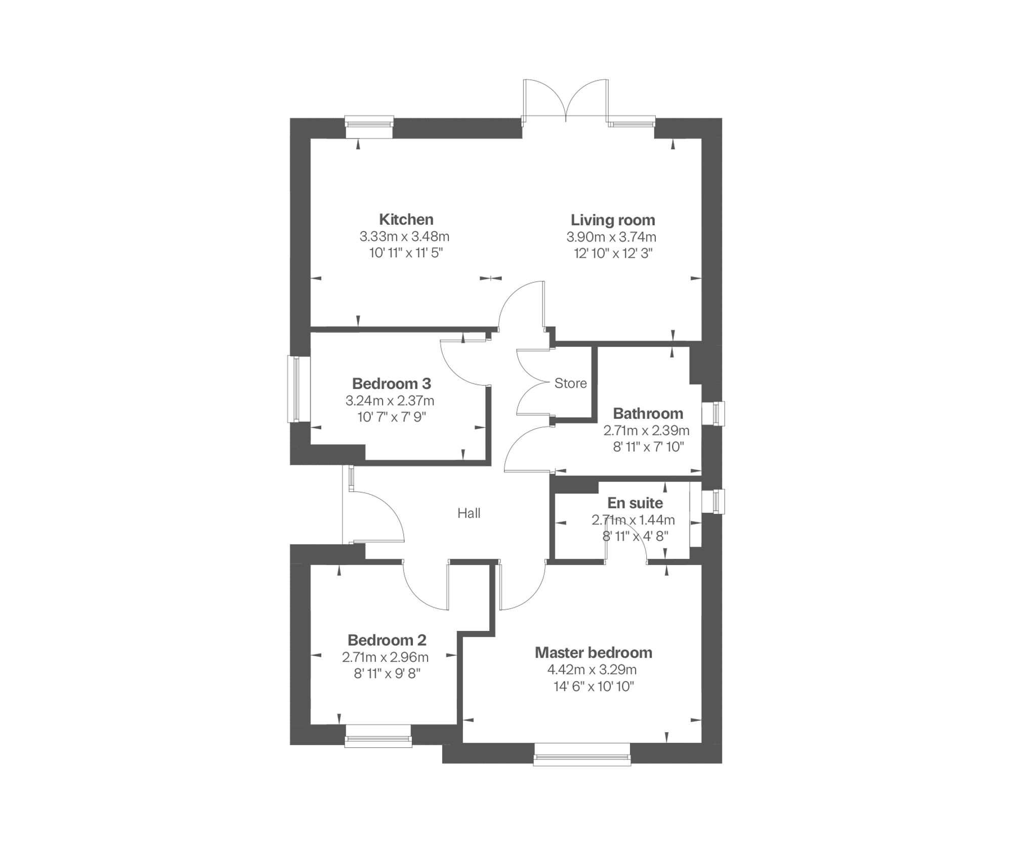 Plot 32, The Benson, Bramley Fields, Nottingham floorplan