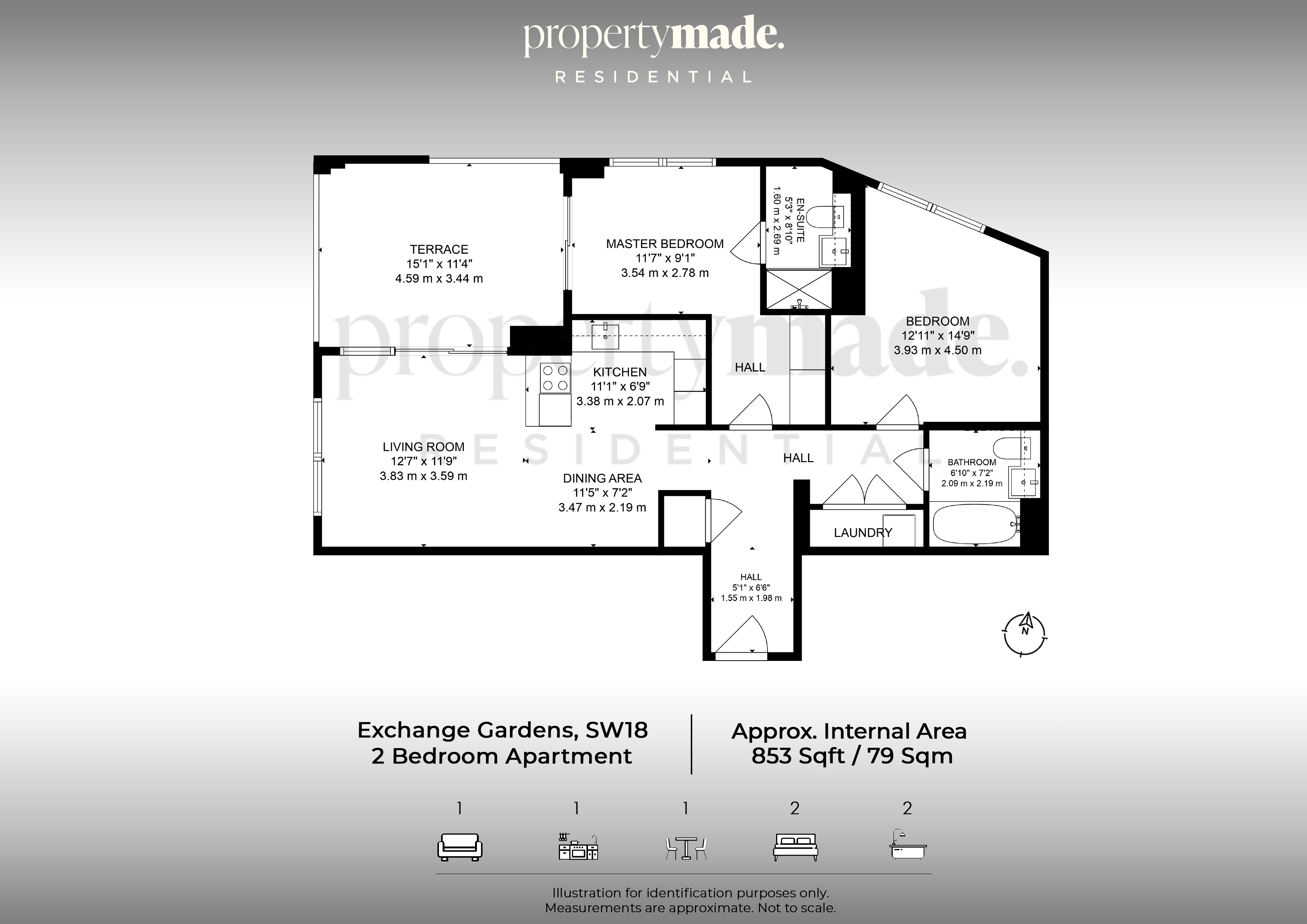 Exchange Gardens, London floorplan