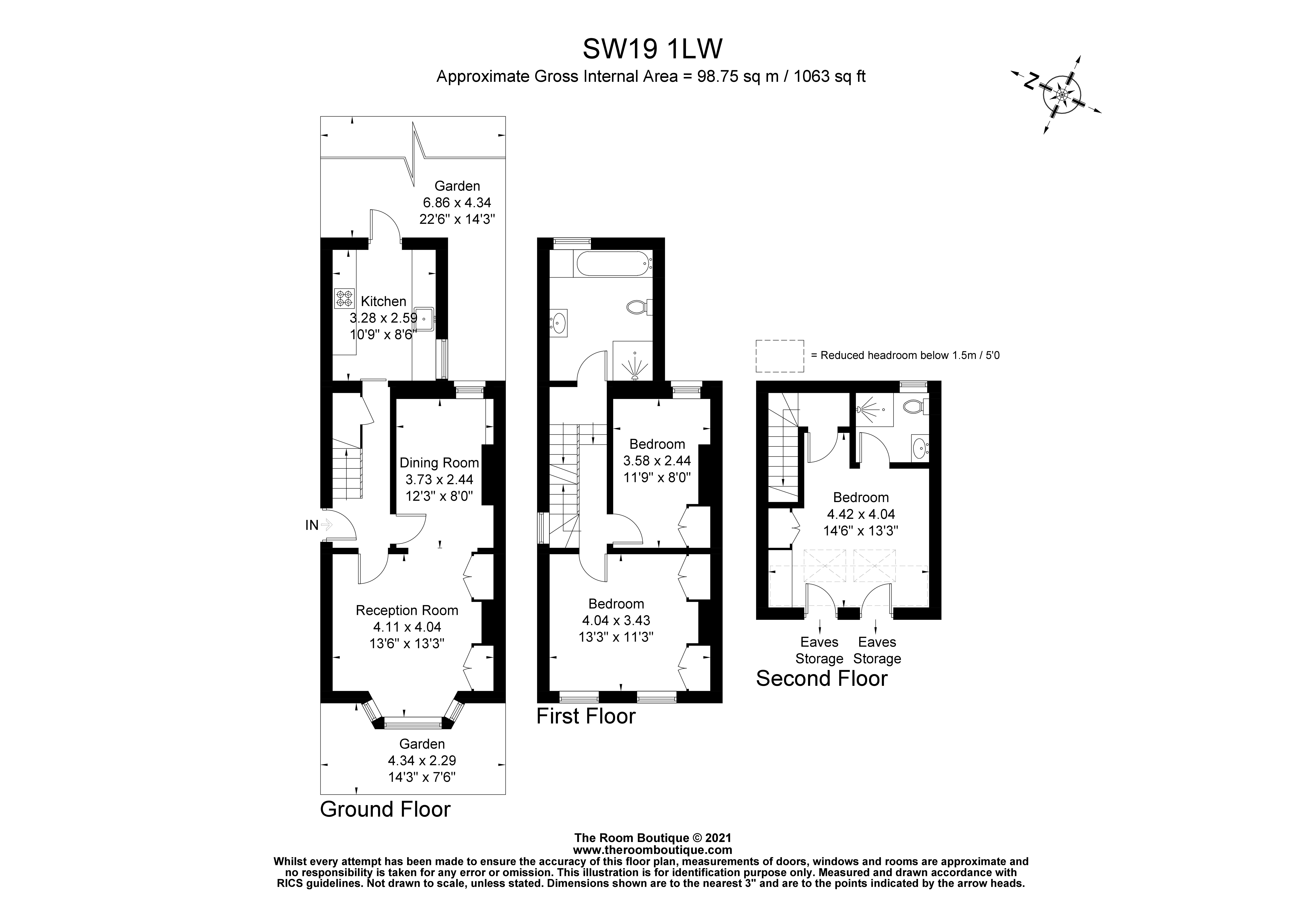 Russell Road, Wimbledon SW19, 3 bedroom end terrace house for sale