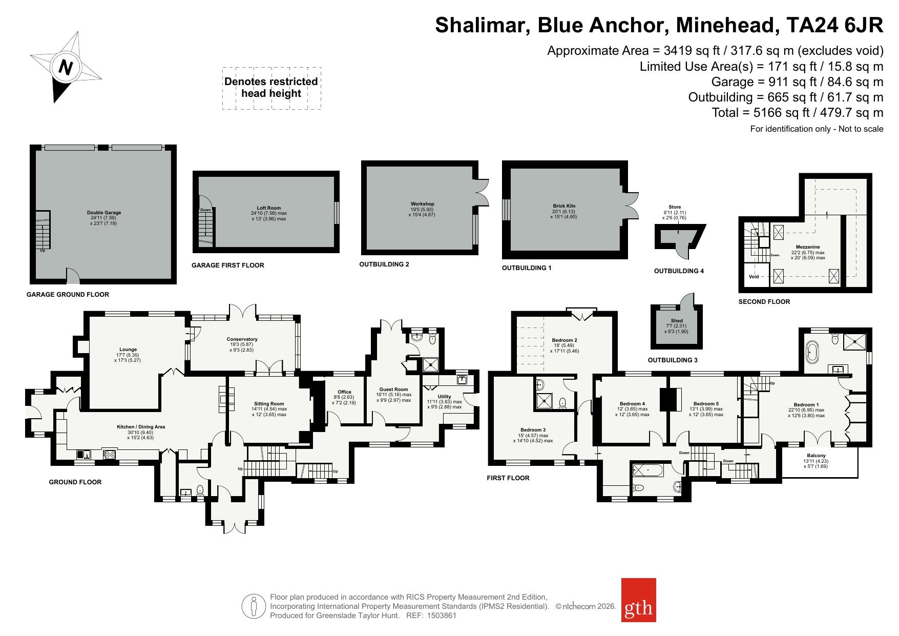 Shalimar,, Blue Anchor, Somerset floorplan